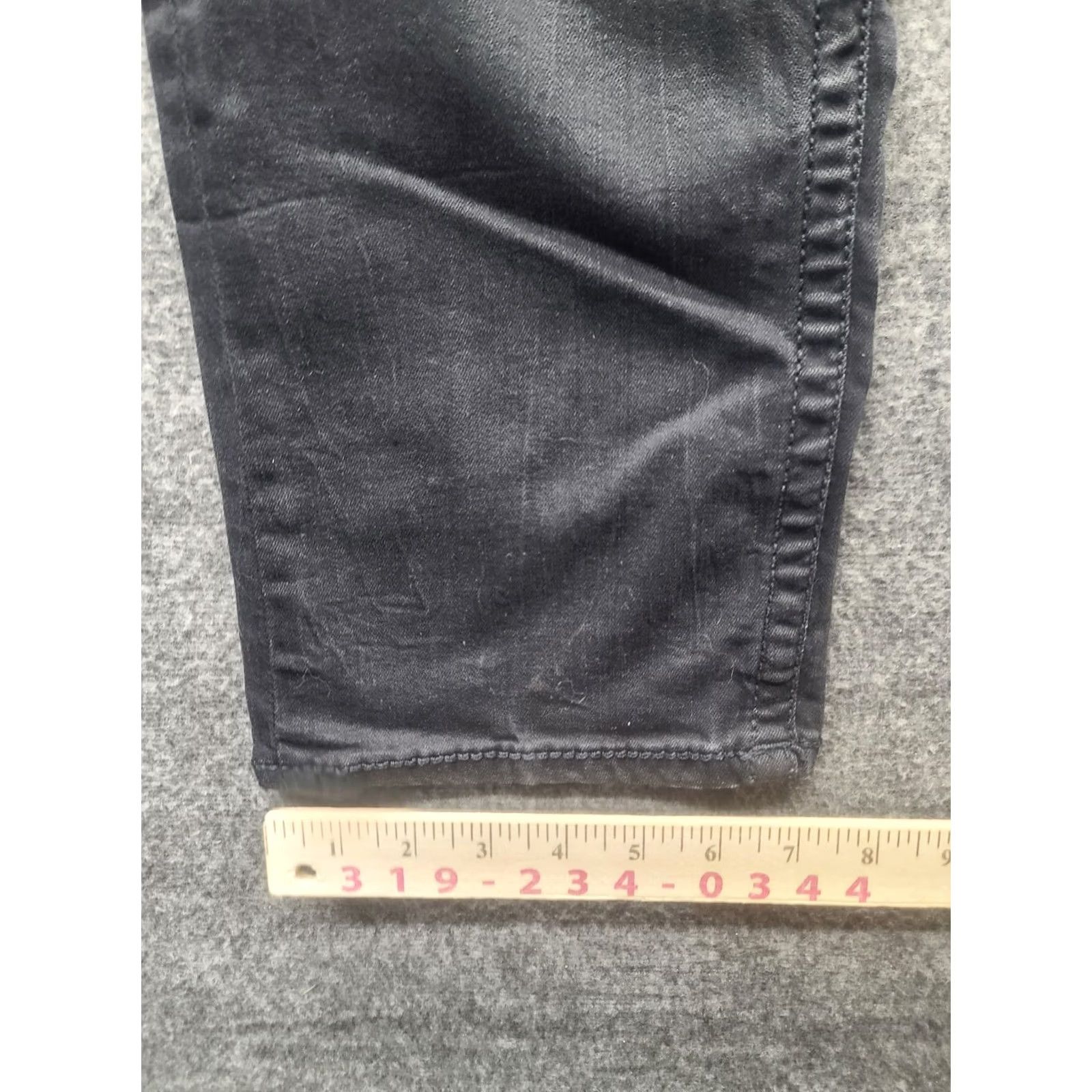 Vintage Salvage Jeans Mens 30x31 Regular Fit Mayhem Straight Leg Stretch Black Buckle Jeans Size US 30 / EU 46 - 6 Thumbnail
