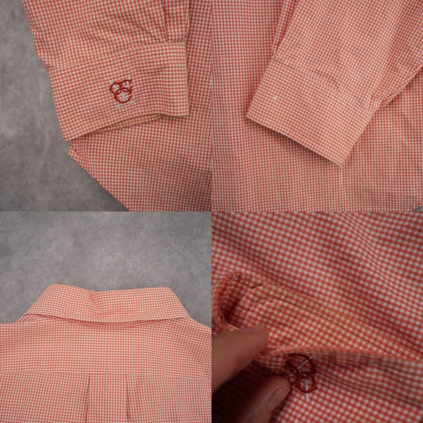 Ralph Lauren Ralph Lauren Button Down Shirt Men L Orange Gingham Classic Fit Long Sleeve Size US L / EU 52-54 / 3 - 8 Thumbnail