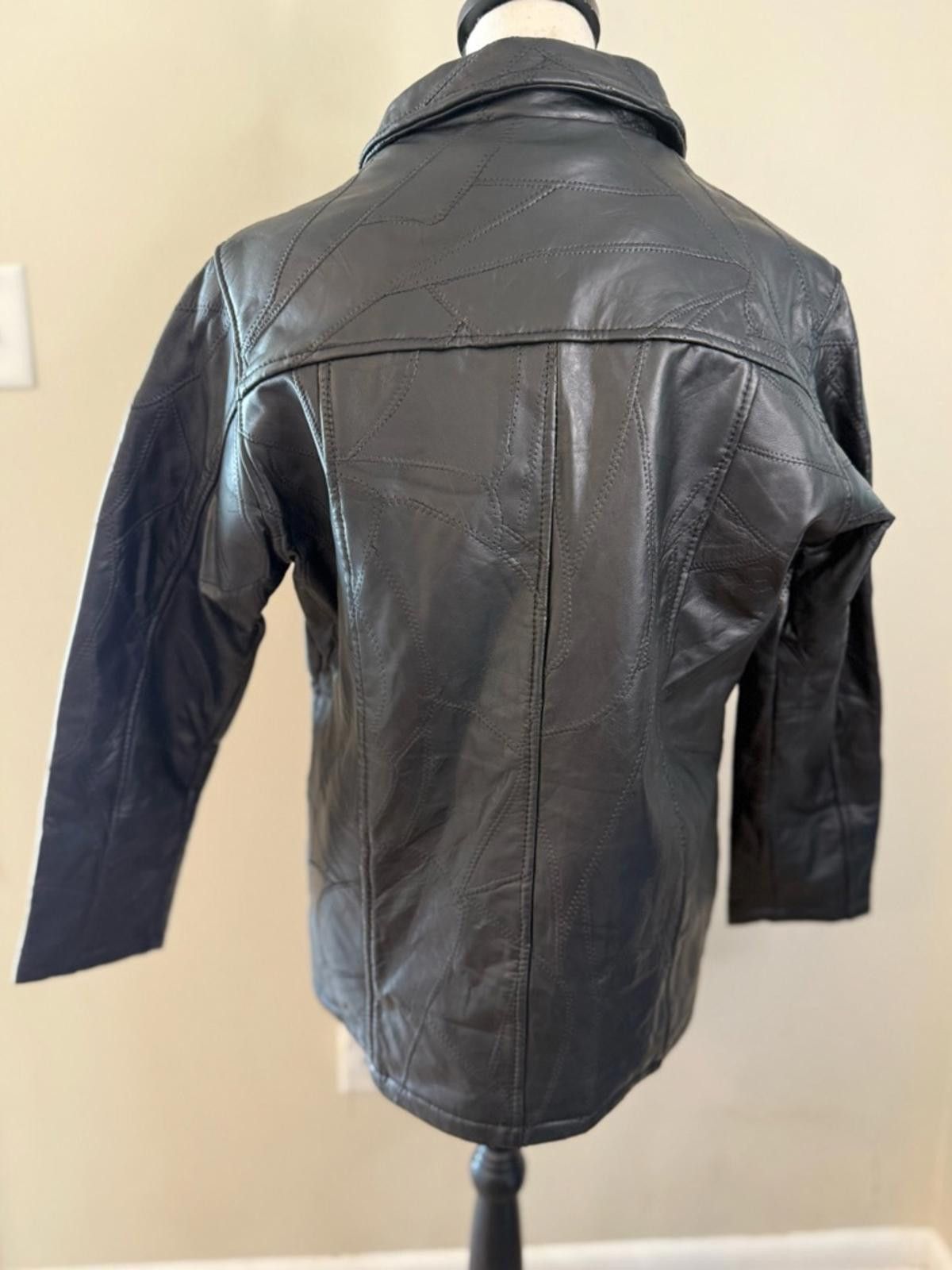 Other Tudor Court black leather coat removable faux fur vest SZ PS Size S / US 4 / IT 40 - 4 Thumbnail