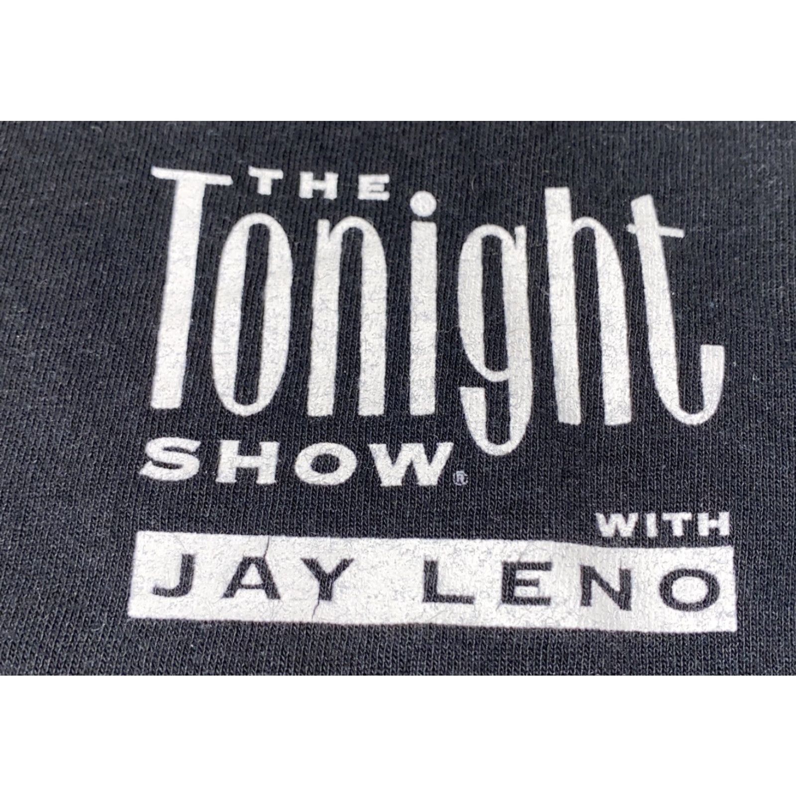 Vintage THE TONIGHT SHOW WITH JAY LENO T-Shirt Mens Black Size L 23.5 In Armpit Size US L / EU 52-54 / 3 - 5 Thumbnail