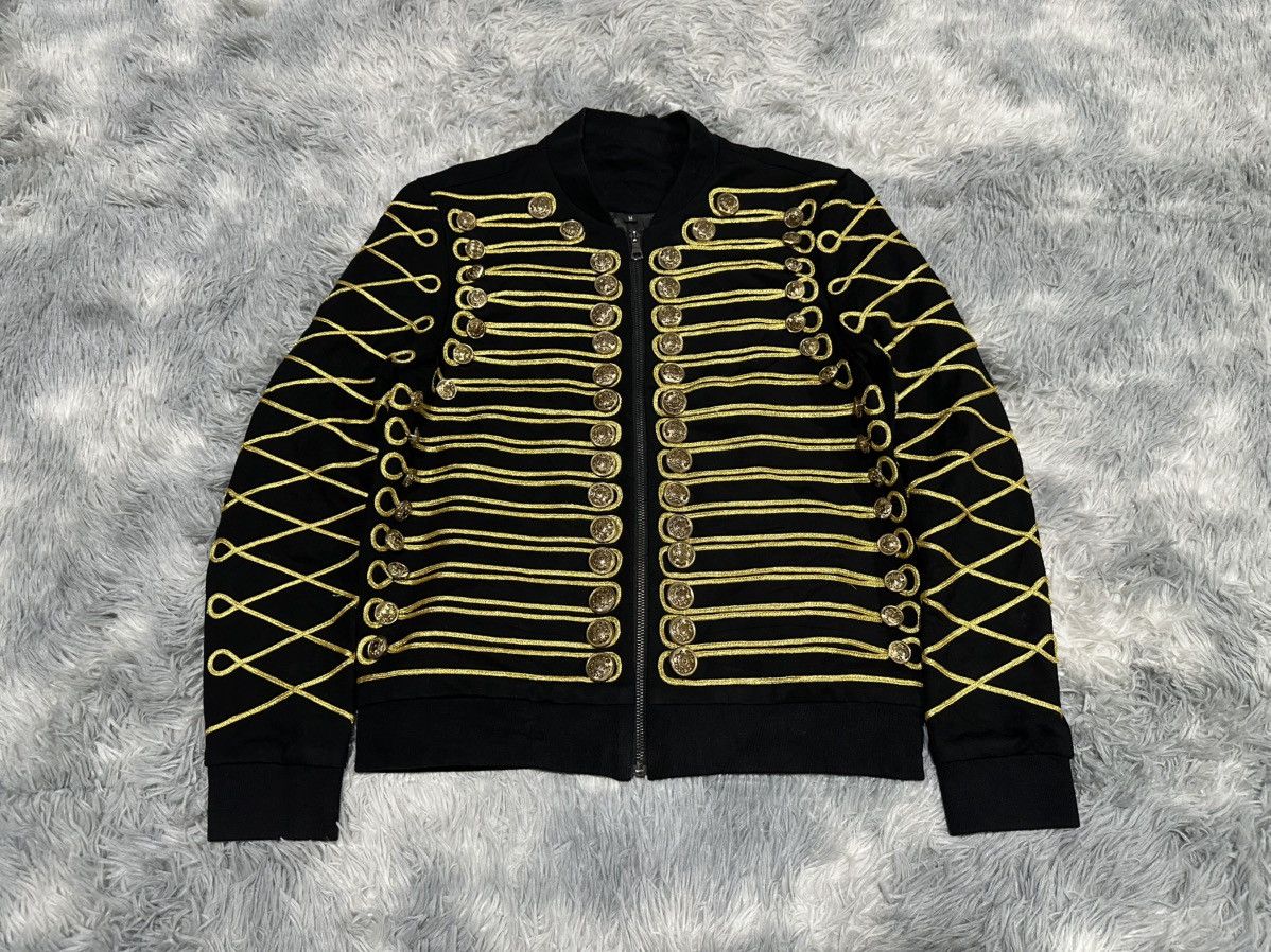 Japanese Brand 🔥Sick Y2K Napoleon Bomber Jacket Vkei Goth Punk Size US M / EU 48-50 / 2 - 1 Thumbnail