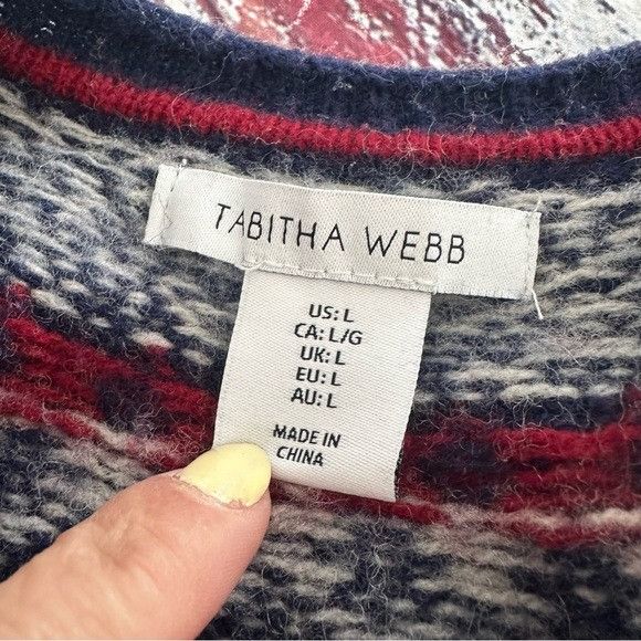 Other Tabitha Webb Fair Isle Wool Knit Sweater Size L / US 10 / IT 46 - 5 Thumbnail