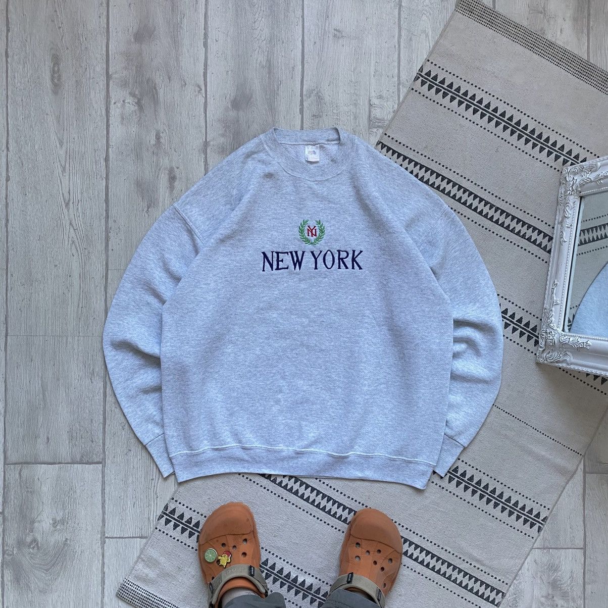 I Love NY 🇺🇸 Vintage 80-90s New York USA logo sweatshirt Center logo Size US XL / EU 56 / 4 - 1 Thumbnail