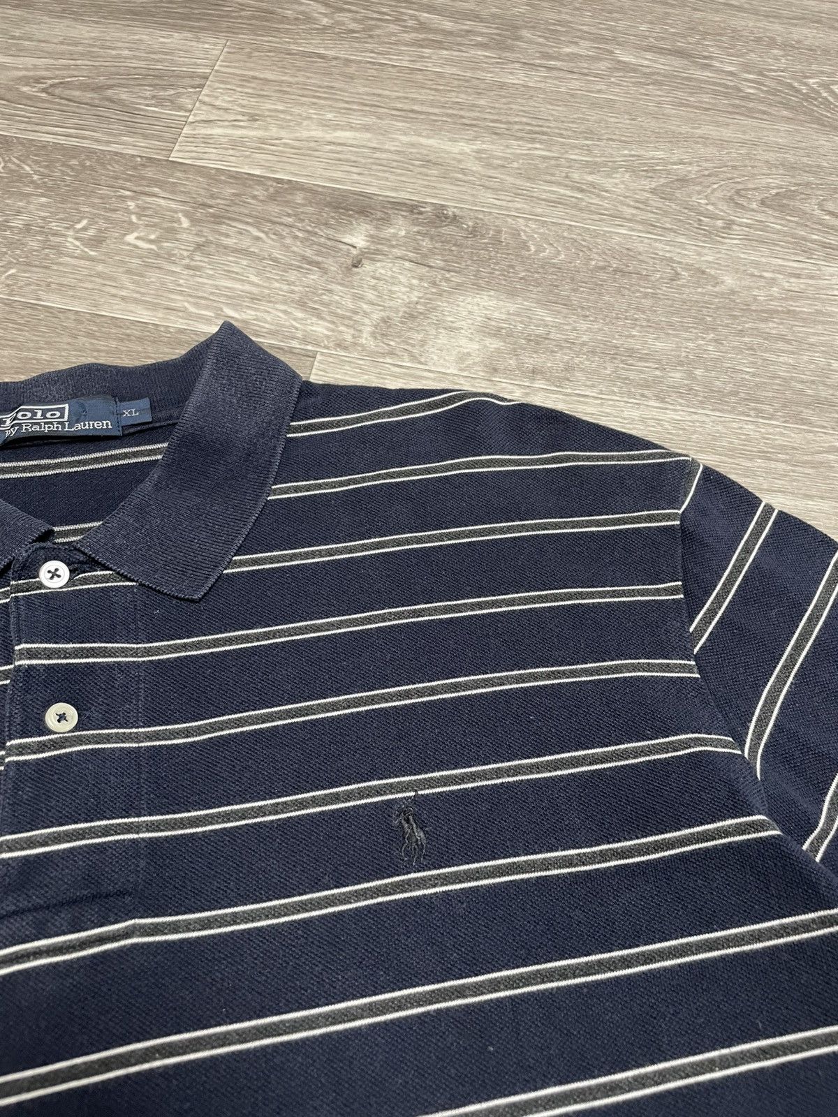 Polo Ralph Lauren Vintage Polo Ralph Lauren Striped Polo Long Sleeve Shirt Y2K Size US XL / EU 56 / 4 - 6 Thumbnail