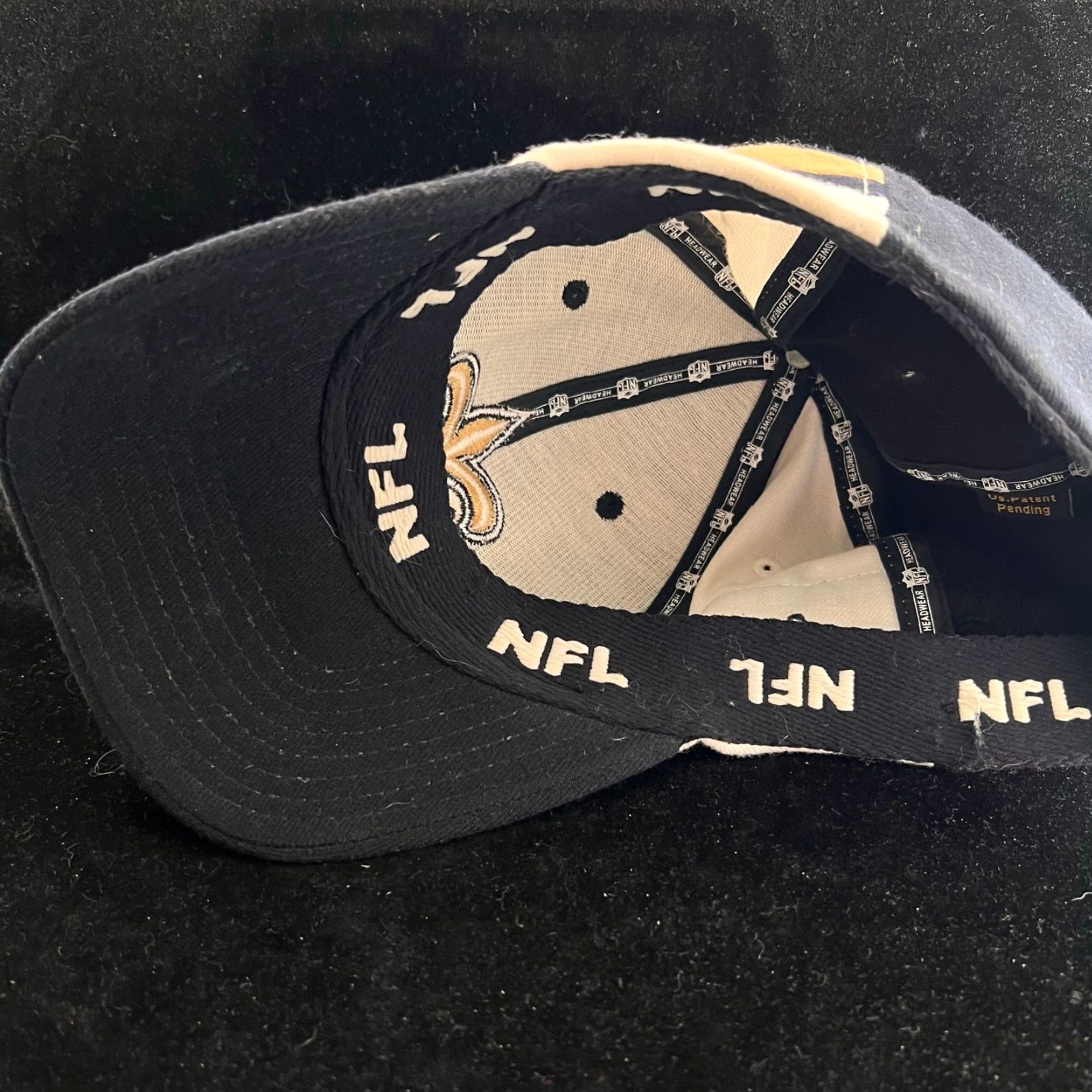 Reebok VINTAGE Reebok Hat Sports Black Knit Trucker Mens Size L/XL Embroidered New Orleans Saints Size ONE SIZE - 7 Thumbnail