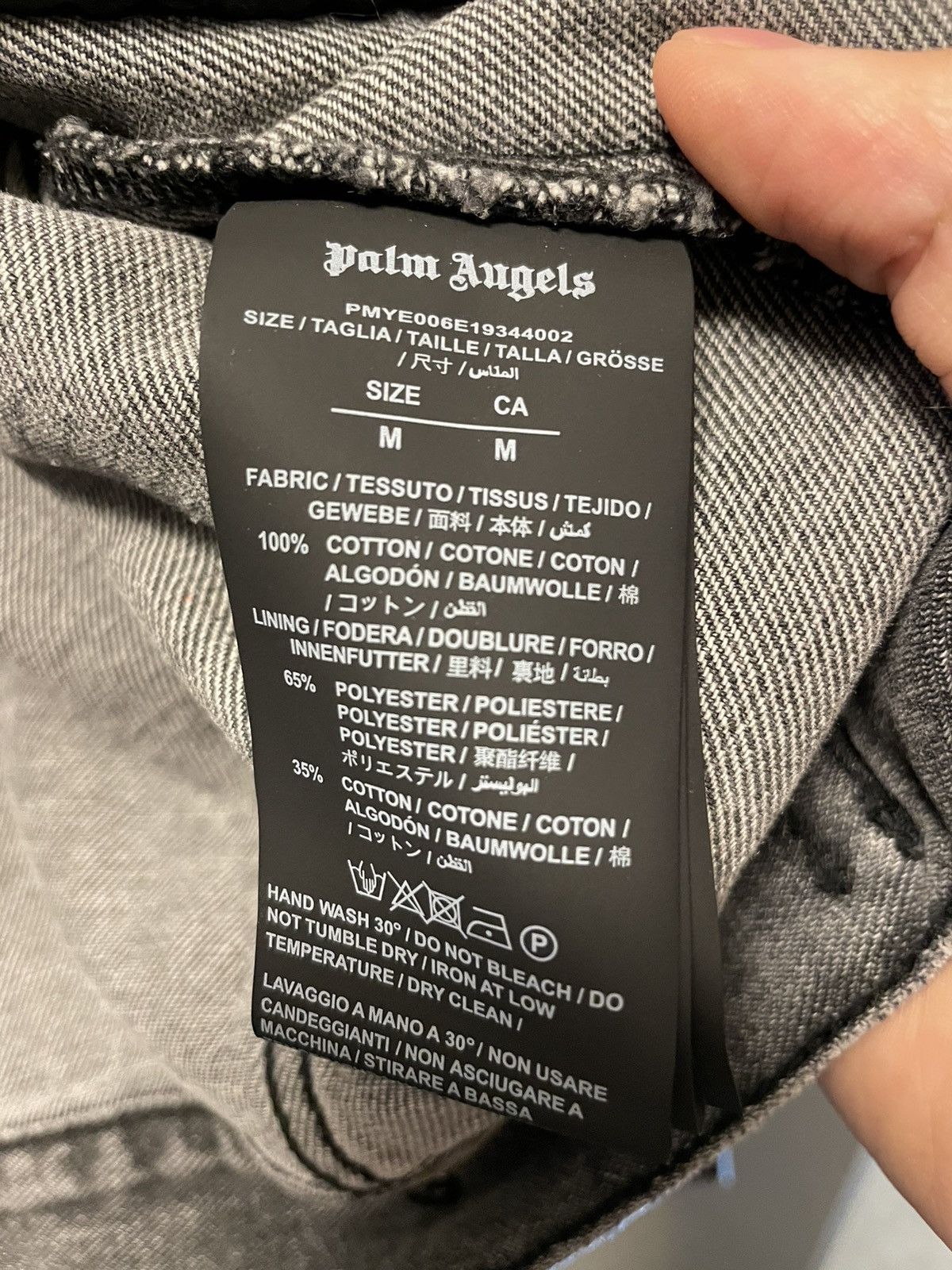 Palm Angels Denim Logo Jacket Size US M / EU 48-50 / 2 - 6 Thumbnail