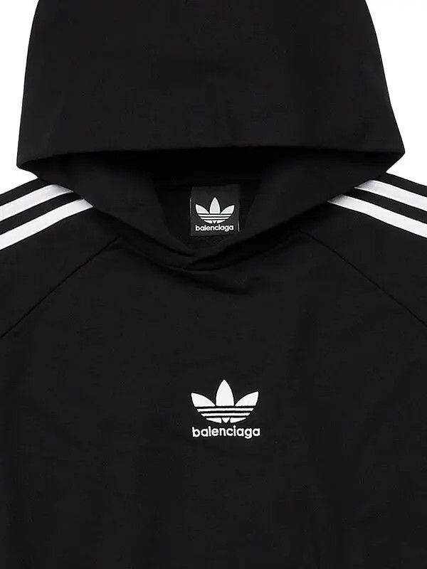 Adidas × Balenciaga o1s1wg110924 Large Hoodie in Black/White Size US XL / EU 56 / 4 - 3 Thumbnail