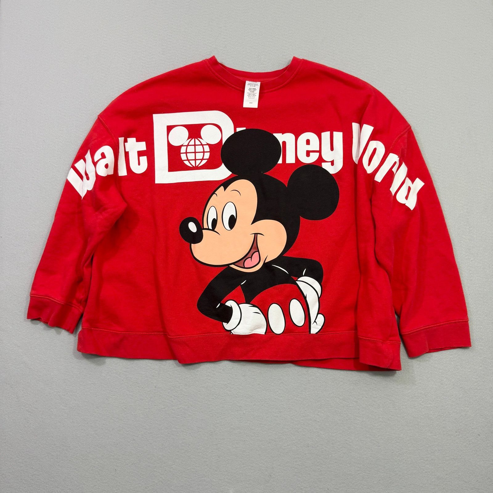 Disney Disney Mickey Mouse Spirit Jersey Sweatshirt Womens 3X Red Size 3XL / US 20-22 - 1 Thumbnail