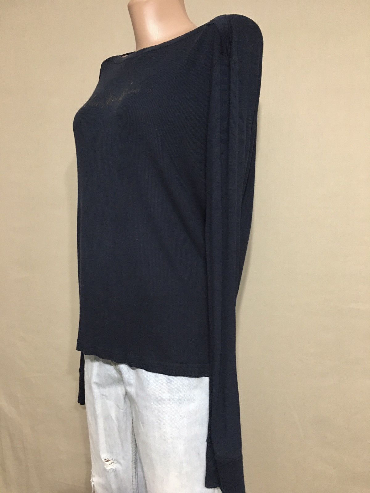 Versace × Versace Jeans Couture Versace Jeans Couture Navy Blue T-shirt Long Sleeve Size M Size M / US 6-8 / IT 42-44 - 2 Thumbnail