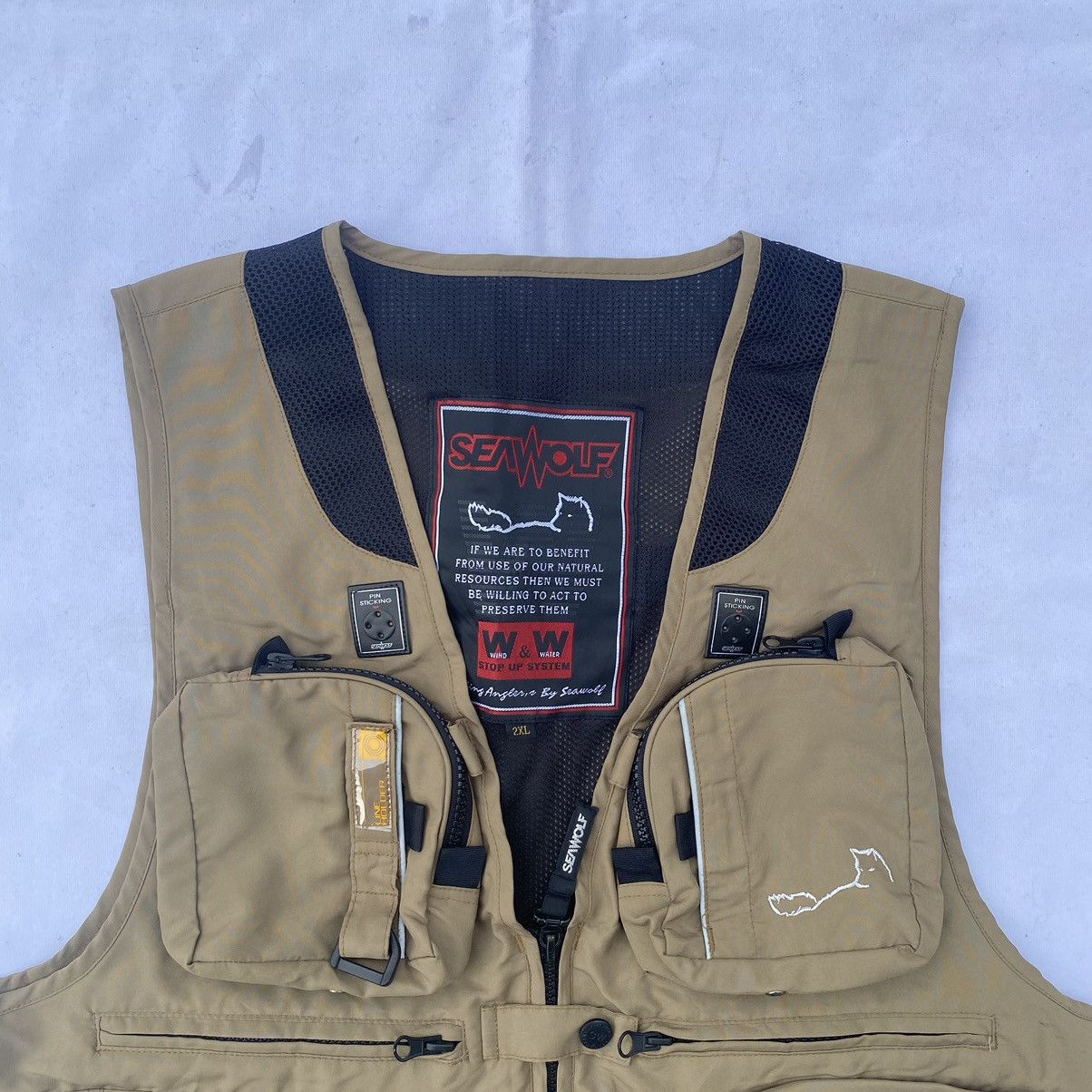 Hunter × Japanese Brand × Vintage SeaWolf Hunters Fishing Angler’s Gear Multi Pocket Vest Size US XXL / EU 58 / 5 - 4 Thumbnail