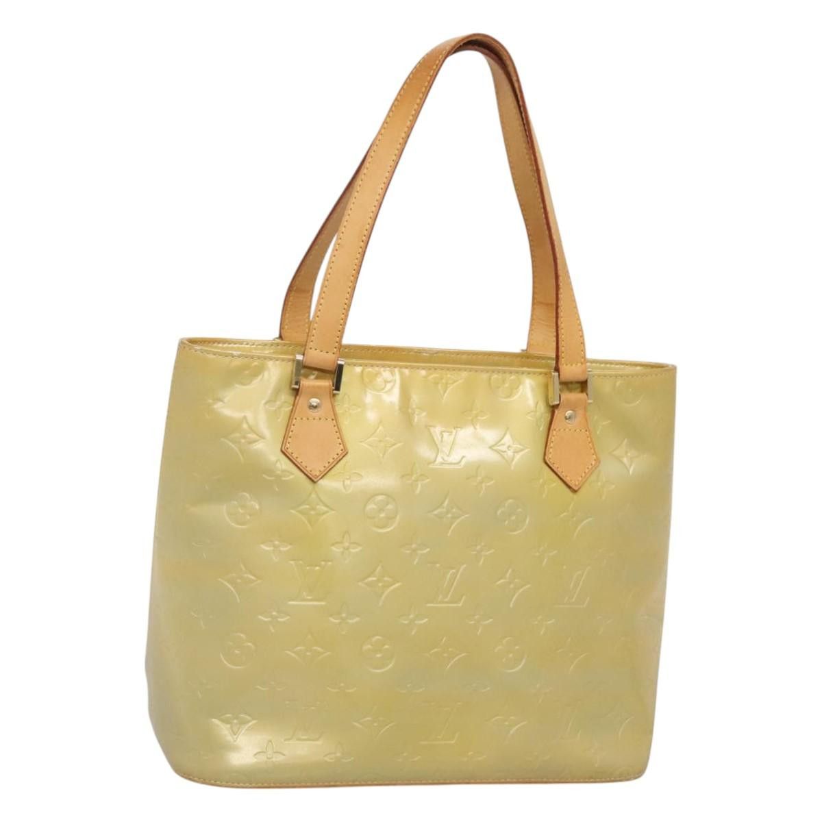 Louis Vuitton LOUIS VUITTON Monogram Vernis Houston Hand Bag Gris M91053 Size ONE SIZE - 1 Thumbnail