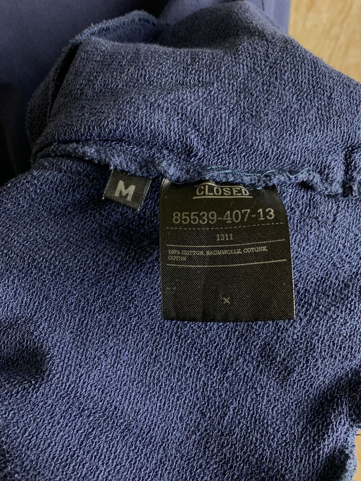 CLOSED Closed Slim Fit Basic Dark Blue Hoodie Avant Garde Size US M / EU 48-50 / 2 - 10 Thumbnail