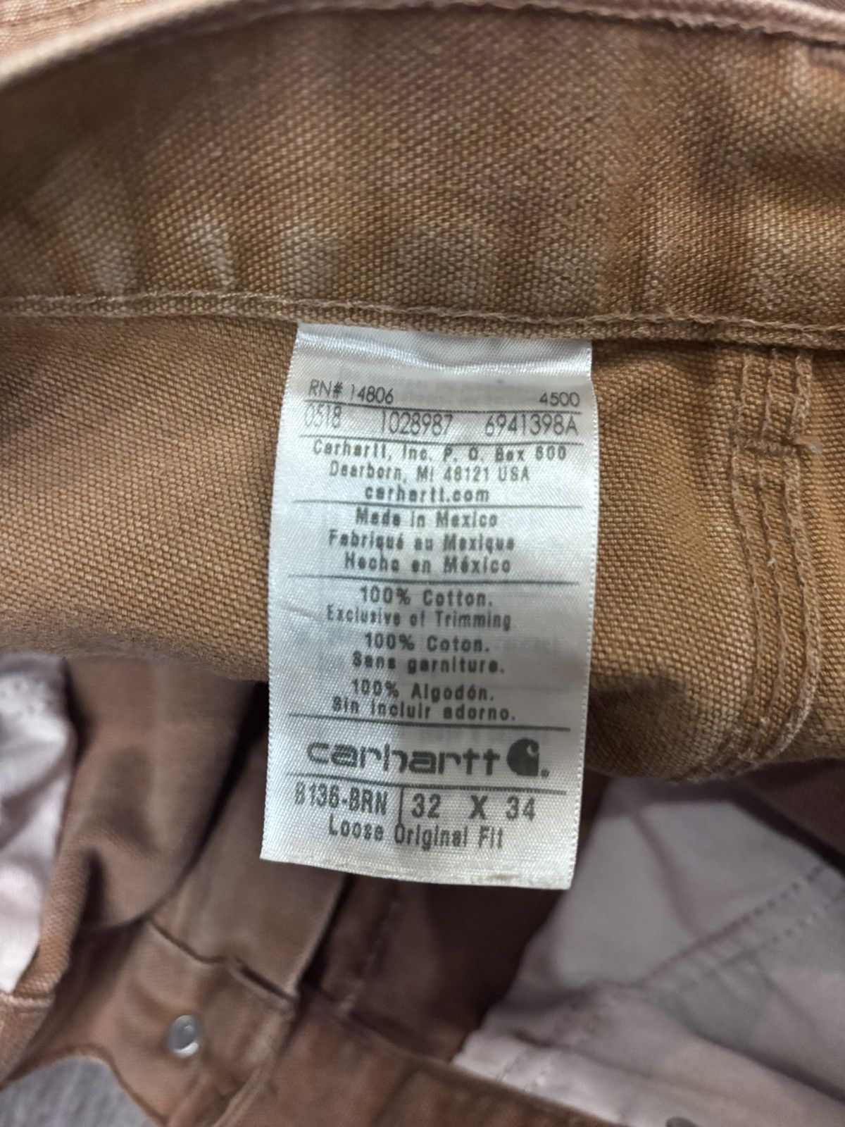 Carhartt Vintage Carhartt Pants B136 Size US 32 / EU 48 - 3 Thumbnail
