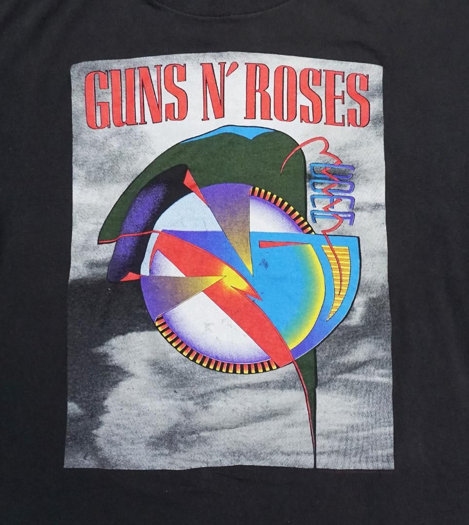 Vintage 90's USA製 GUNS N' ROSES World Tour T-シャツ Size US L / EU 52-54 / 3 - 2 Thumbnail