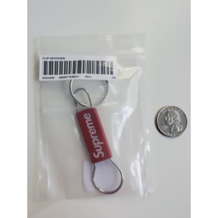 Supreme Supreme Red Clip Logo Key Chain New | Grailed