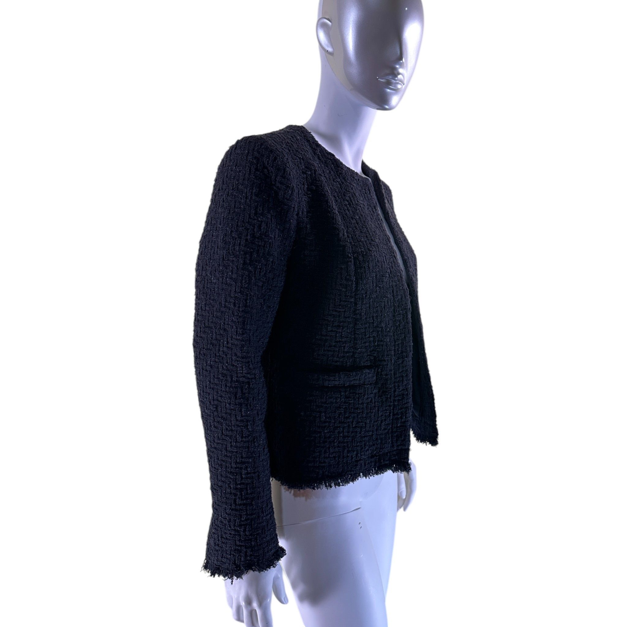 Iro Black tweed blazer Size L / US 10 / IT 46 - 3 Thumbnail