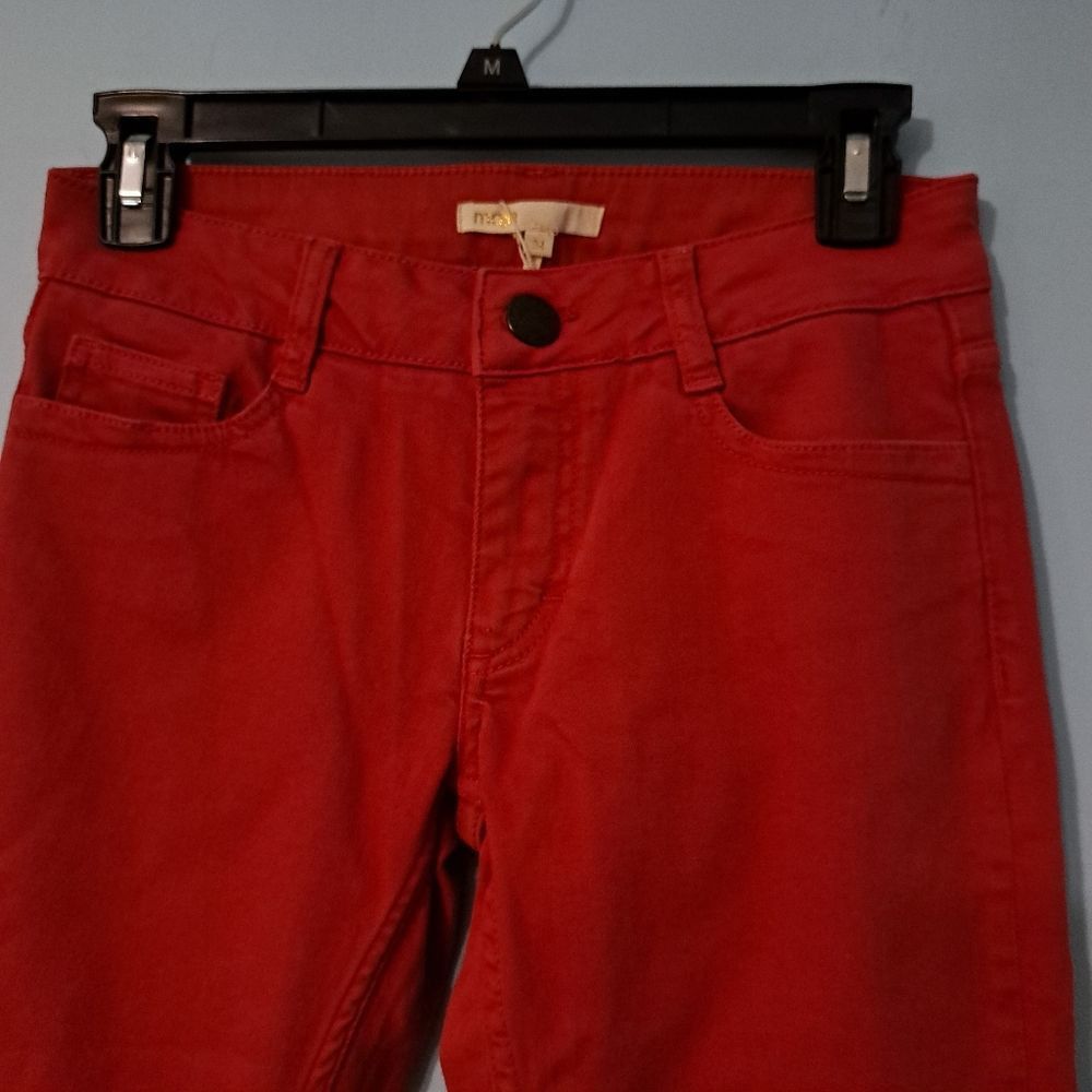 Maje Maje Broder Tomette Skinny Jeans Size 24 Red NWT Size 24" / US 00 / IT 34 - 11 Thumbnail