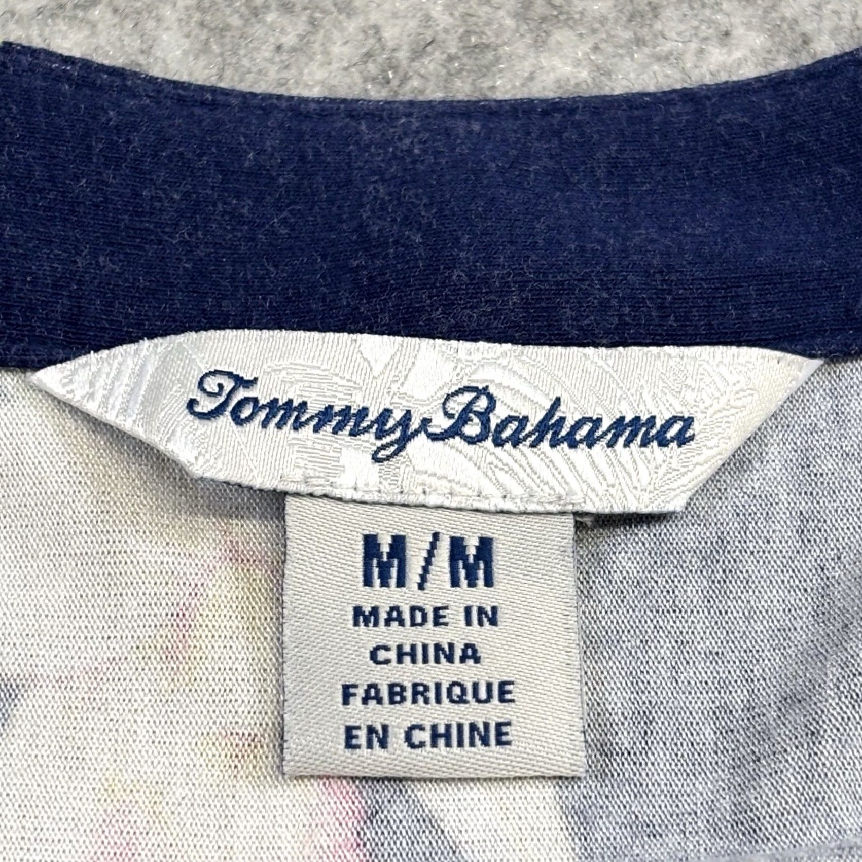 Tommy Bahama Tommy Bahama Shift Dress Navy Floral Tropicalia Boat Neck Short Sleeve Knee Length M Regular Women Viscose Spandex Stretch Jersey Used Size M / US 6-8 / IT 42-44 - 5 Thumbnail