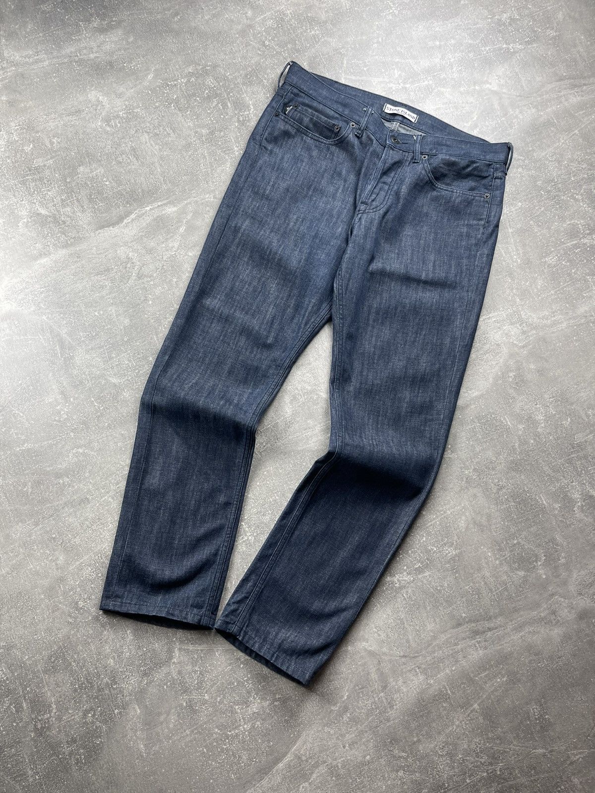 Stone Island Stone Island SL Slim Jeans Early 2010s Dark Blue Denim Size US 33 - 6 Thumbnail