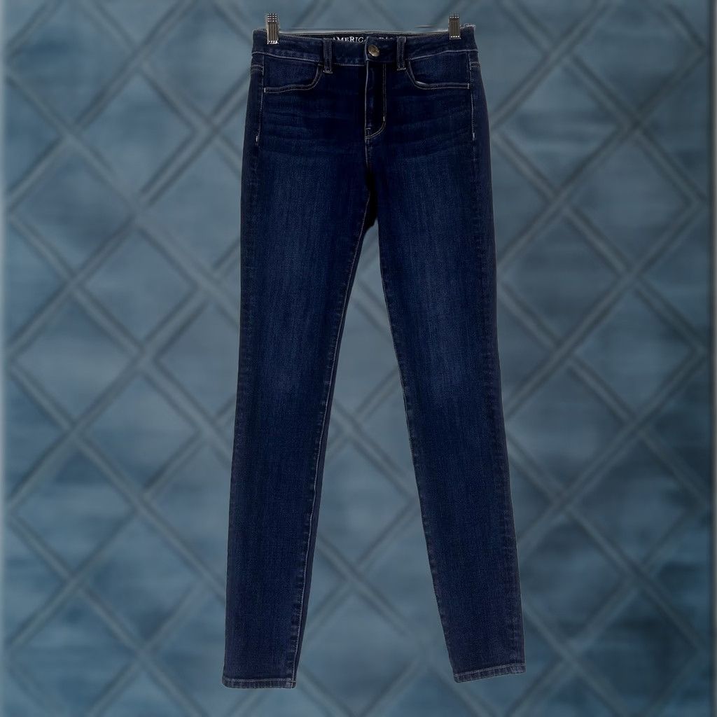 American Eagle Outfitters American Eagle Outfitters Super Stretch X4 Hi-Rise Jegging Size 2 Lon AEO 2L Size 42" / US 20 - 1 Thumbnail