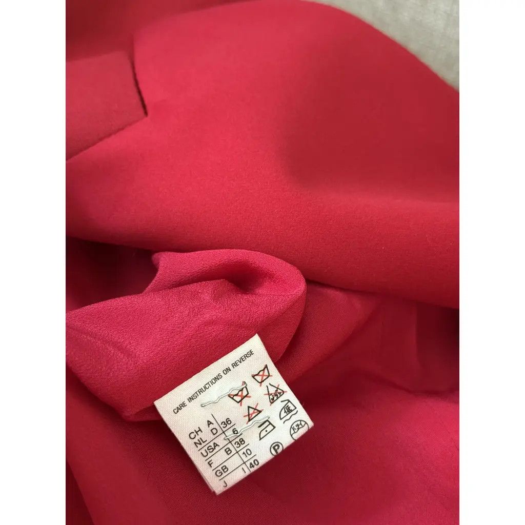 Max Mara Max Mara Red Double-Breasted Tailored Blazer Dress FR38 Size S / US 4 / IT 40 - 8 Thumbnail