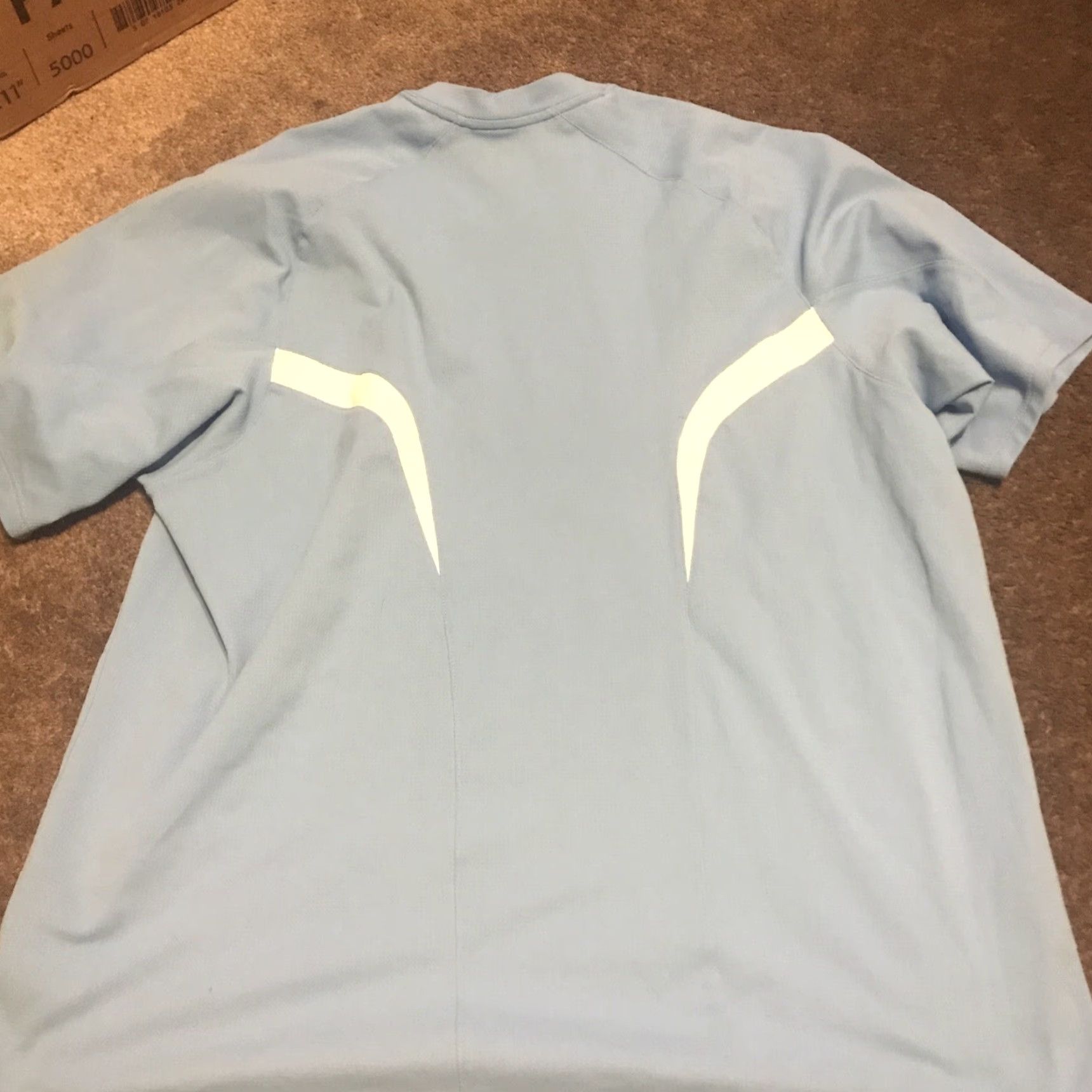 Nike Nike Fit Dry Light Blue T-Shirt L Mens Crew Neck Short Sleeve Nike Shirt Cotton Knit Regular Size Type Regular sports Running Graphics Print Size US L / EU 52-54 / 3 - 5 Thumbnail