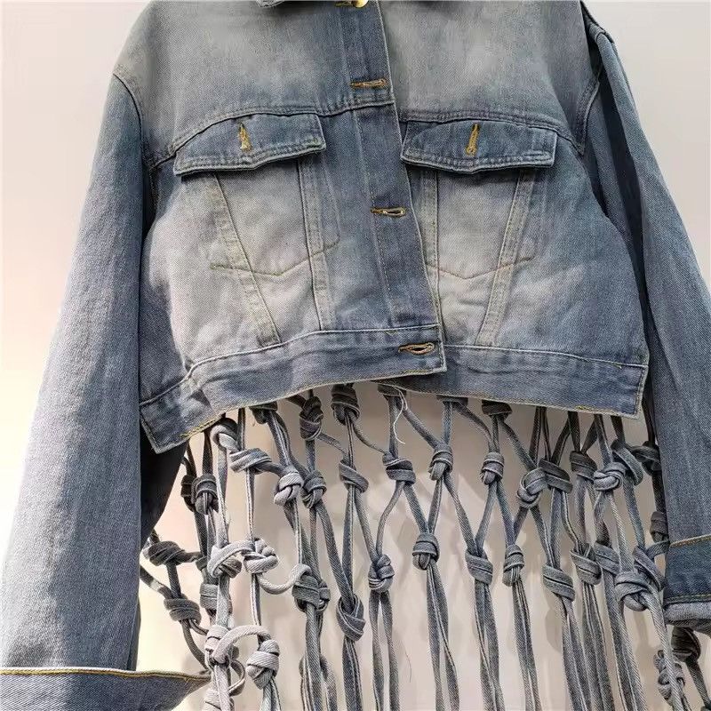 Designer Designer Streetwear Retro Cowboy Loose Denim Jacket Size M / US 6-8 / IT 42-44 - 6 Thumbnail
