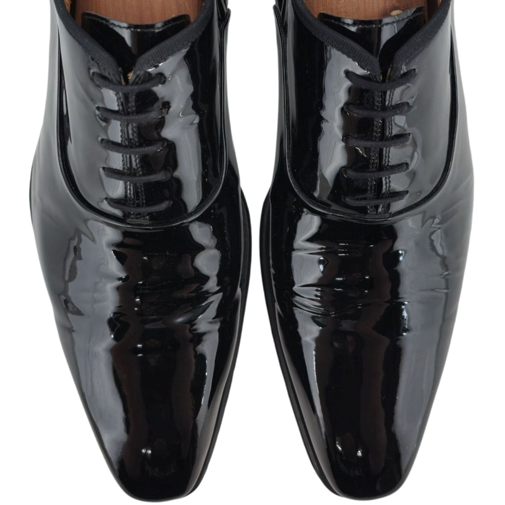 Magnanni Magnanni Saks Fifth Ave Black Patent Leather Dress Shoes Men Size US 11.5 / EU 44-45 - 13 Thumbnail
