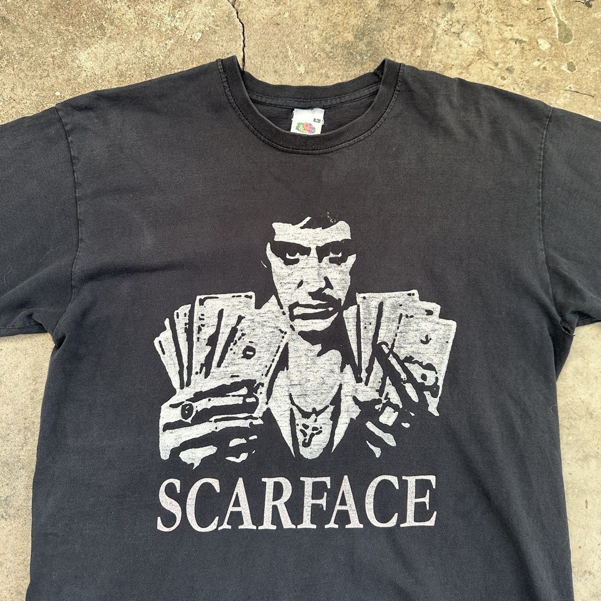 Band Tees Vintage 90s Scarface Tony Montana Face Bootleg T Shirt Size US M / EU 48-50 / 2 - 3 Thumbnail