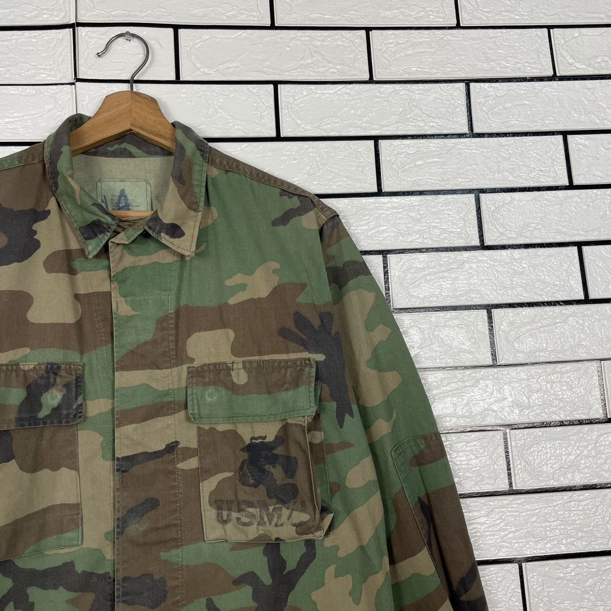 Vintage Vintage 80s USMC BDU Woodland Camo Combat Jacket Size US S / EU 44-46 / 1 - 5 Thumbnail