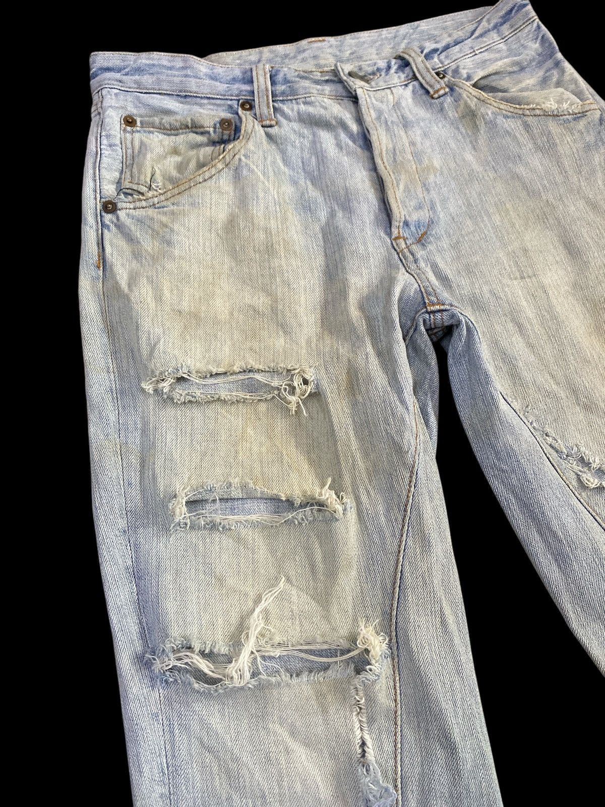 If Six Was Nine × Johnbull × Vintage Vintage John Bull Ripped Denim Size US 31 - 3 Thumbnail