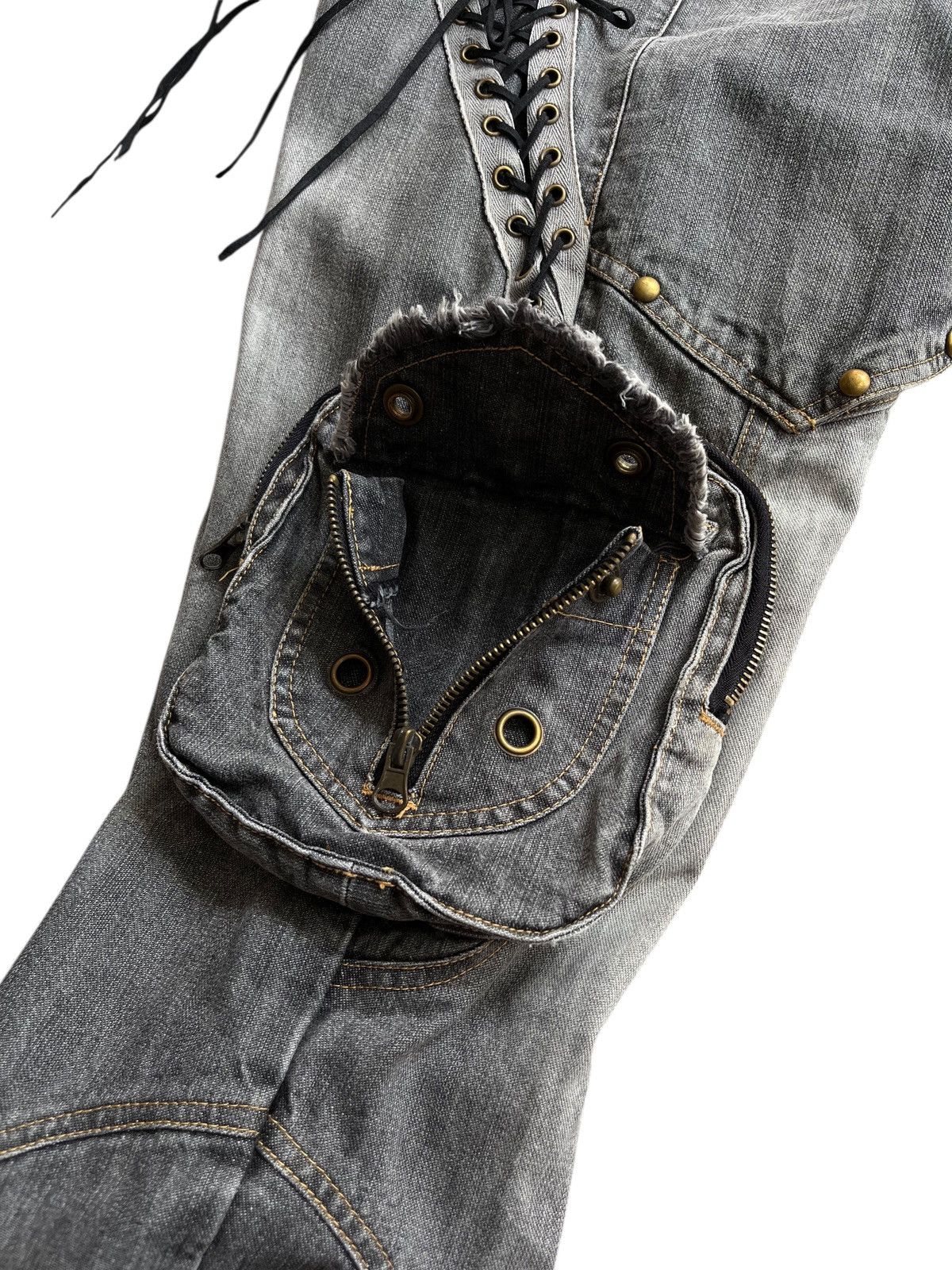 In The Attic × Japanese Brand × Le Grande Bleu (L.G.B.) In the attic lace up flare jeans Size US 32 / EU 48 - 9 Thumbnail