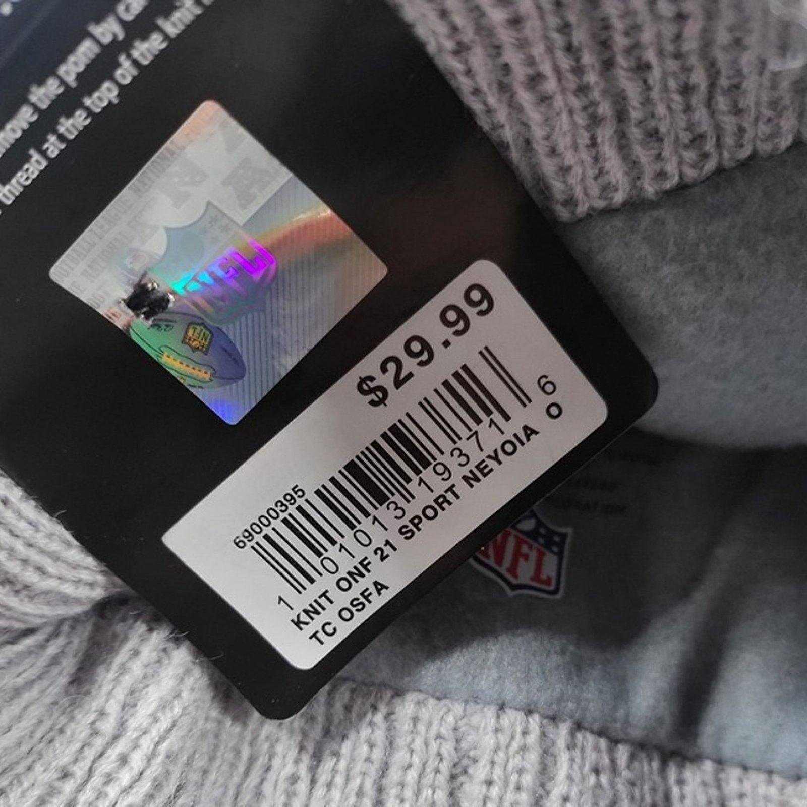 Other NWT Atlanta Falcons Sports Knit Pom Beanie Fleece Lining Size ONE SIZE - 5 Thumbnail