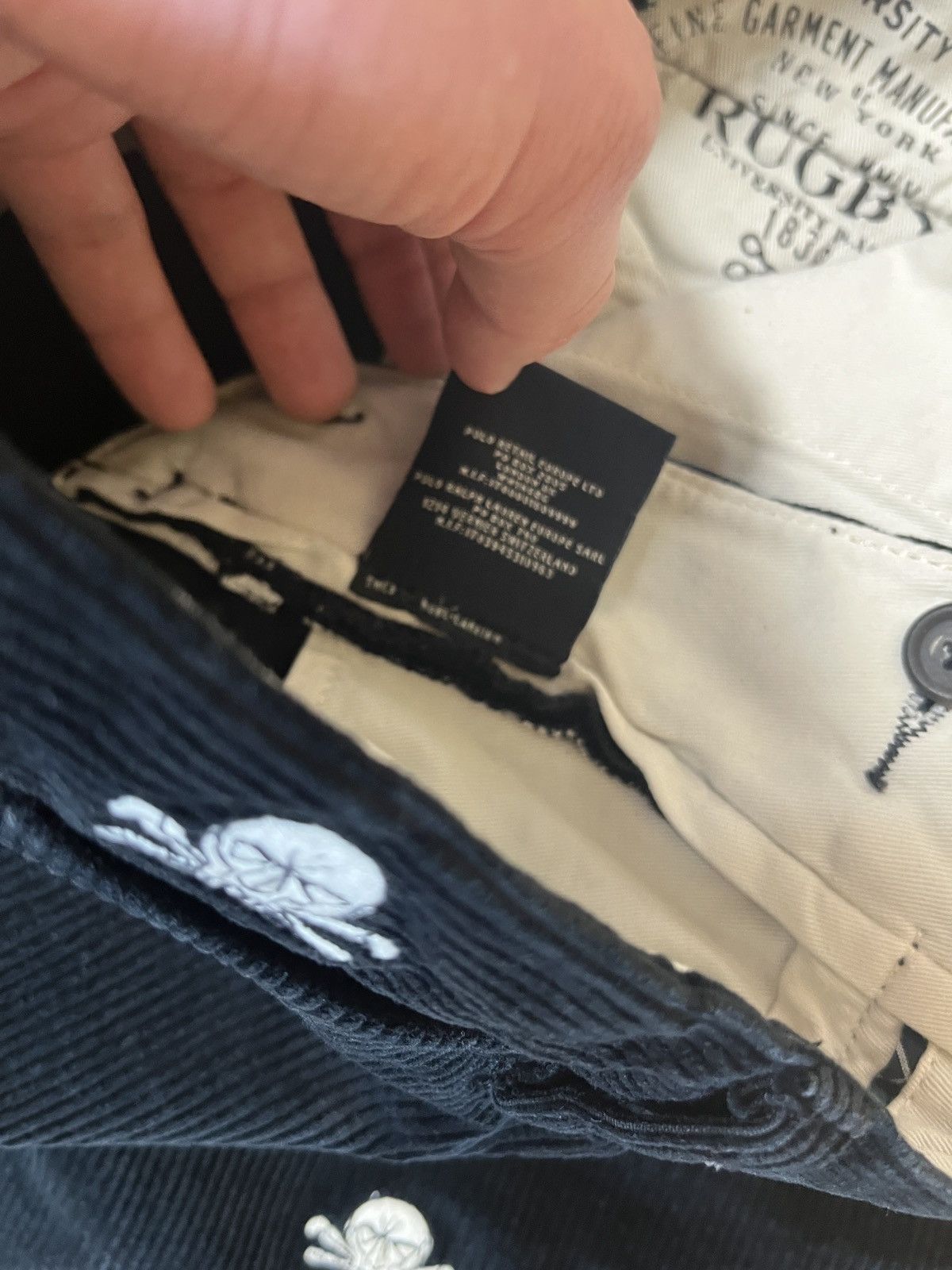 Ralph Lauren RUGBY RALPH LAUREN SKULL EMBROIDERED CORDUROY PANTS CHINO Size US 30 / EU 46 - 8 Thumbnail