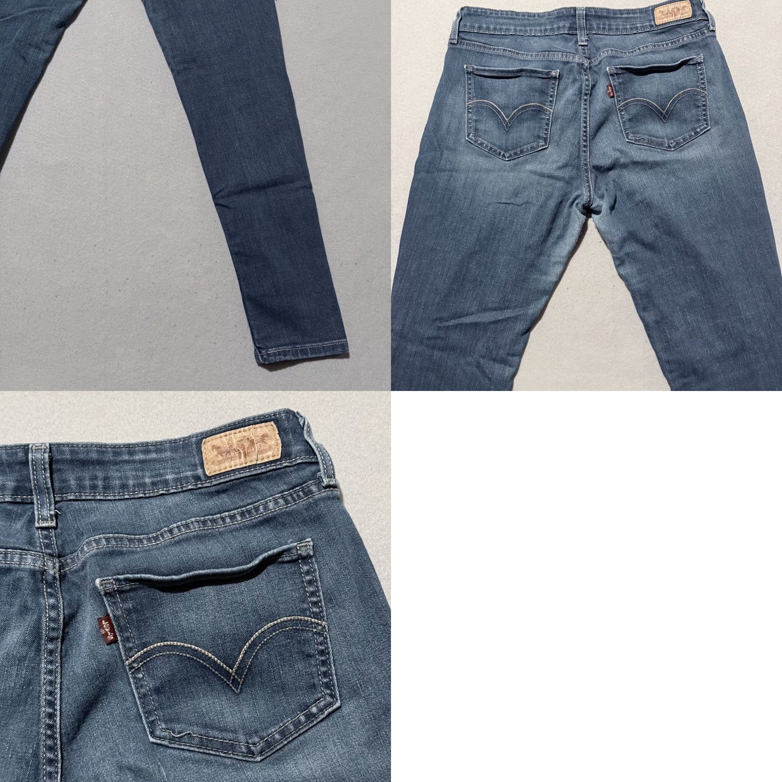 Levi's Levi’s Jeans Skinny Women Blue Low-Rise Slim-Fit Distressed Zip Fly 30x32 Size 32" / US 10 / IT 46 - 9 Thumbnail