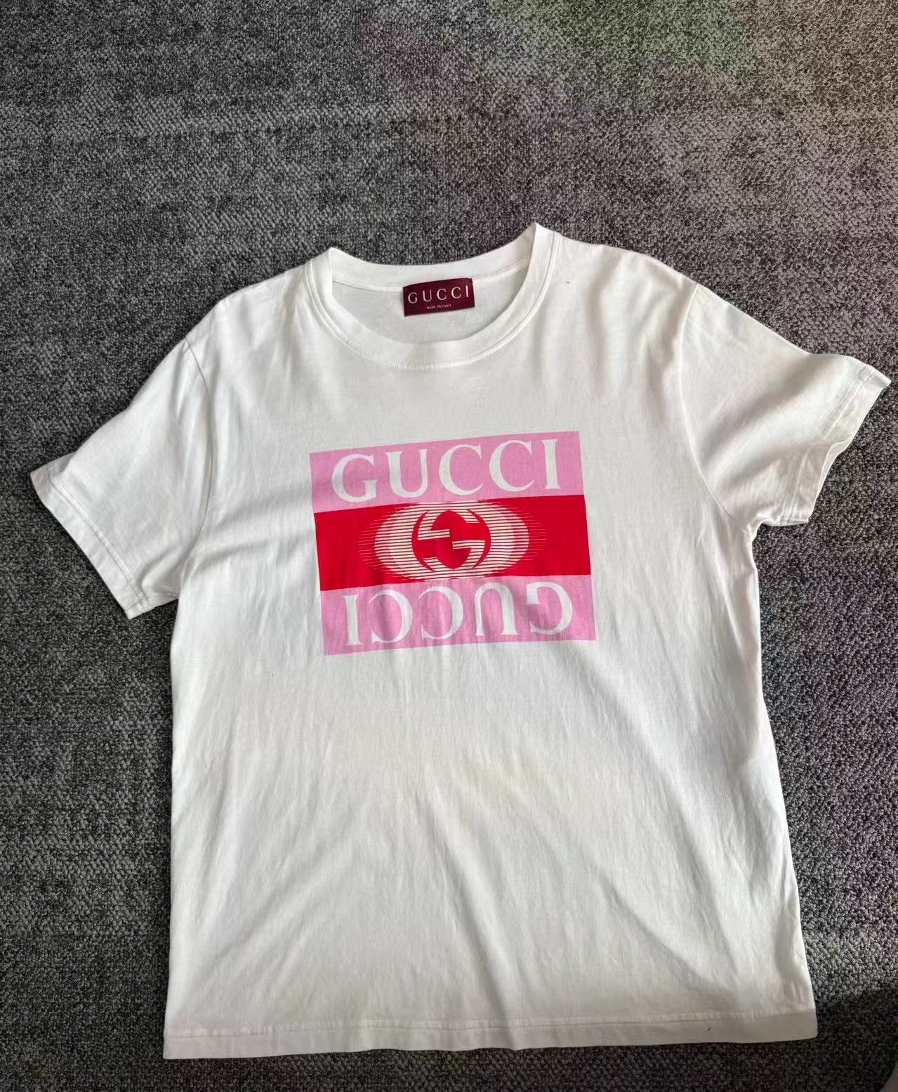 Gucci Gucci XL Classic Print Cotton T-Shirt Size US XL / EU 56 / 4 - 1 Thumbnail