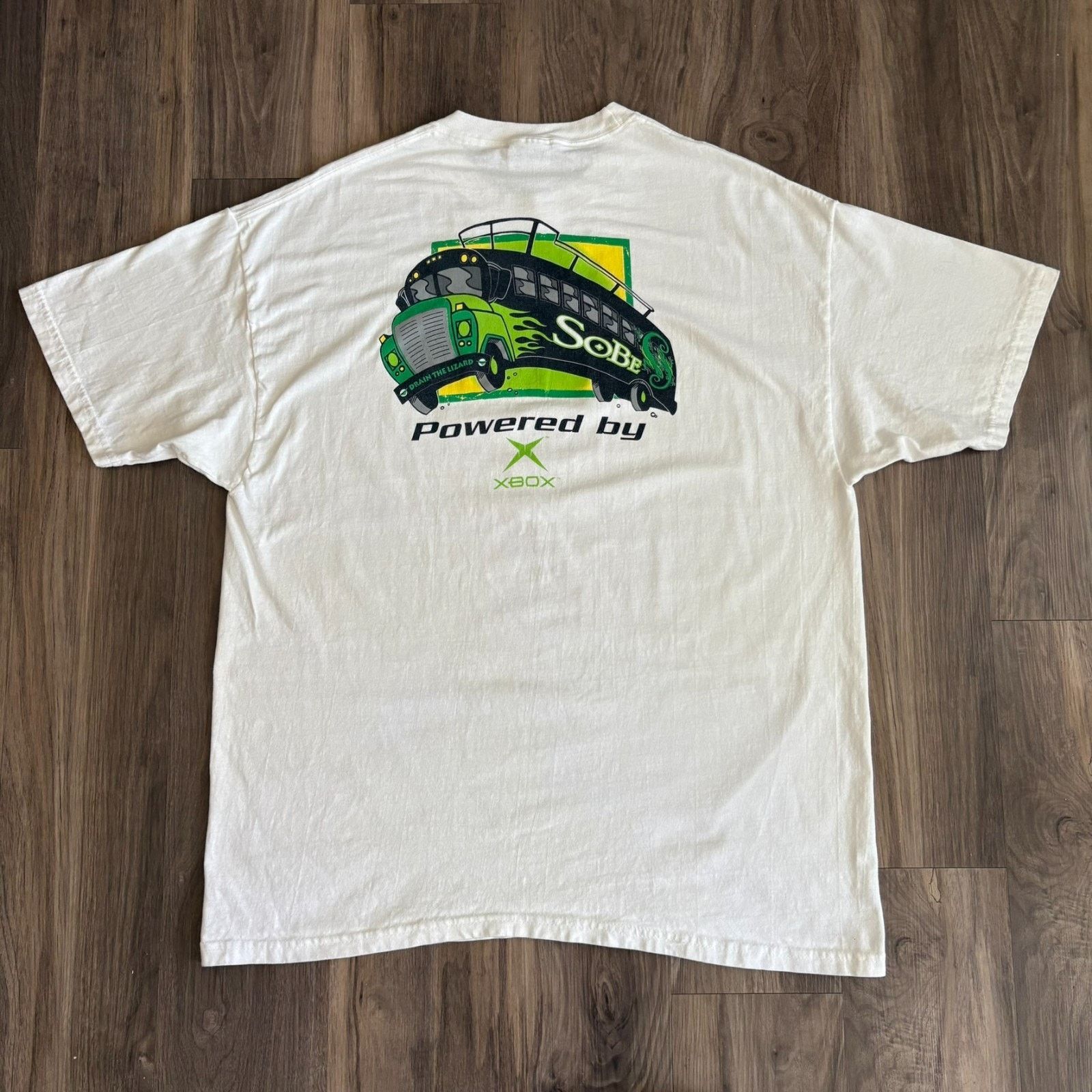 Vintage Sobe Drink Love Bus Tour XBOX T-Shirt Size XL White