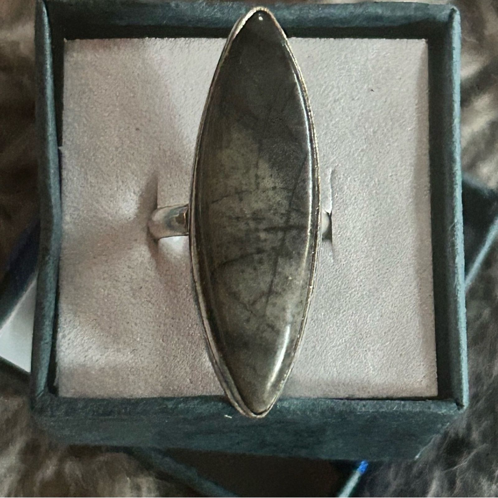 Other Handcrafted marquis genuine Picasso stone ring NIB Size ONE SIZE - 1 Thumbnail