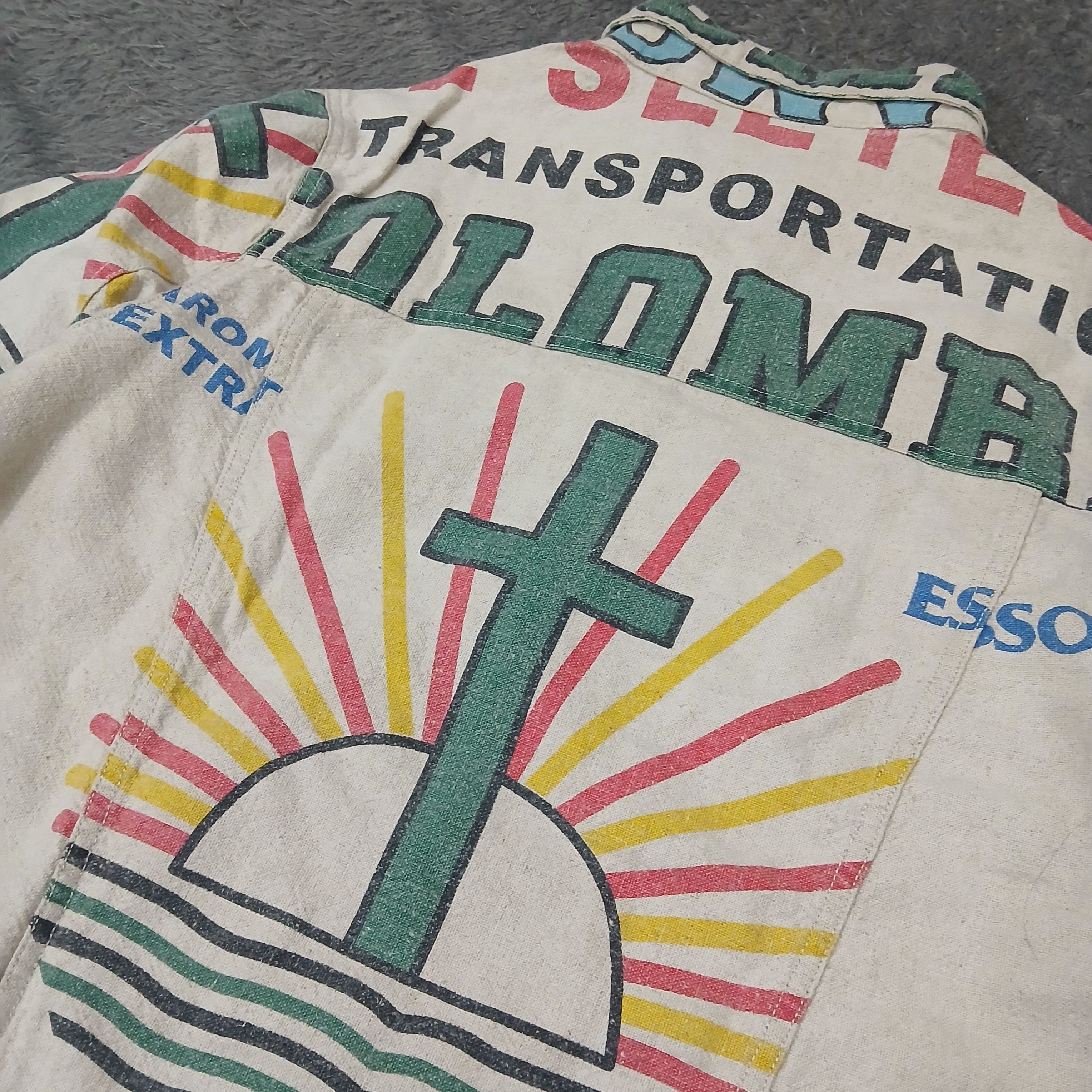 go slow caravan GO SLOW CARAVAN OVERPRINT ART JESUS DENIM JACKET Size M / US 6-8 / IT 42-44 - 3 Thumbnail