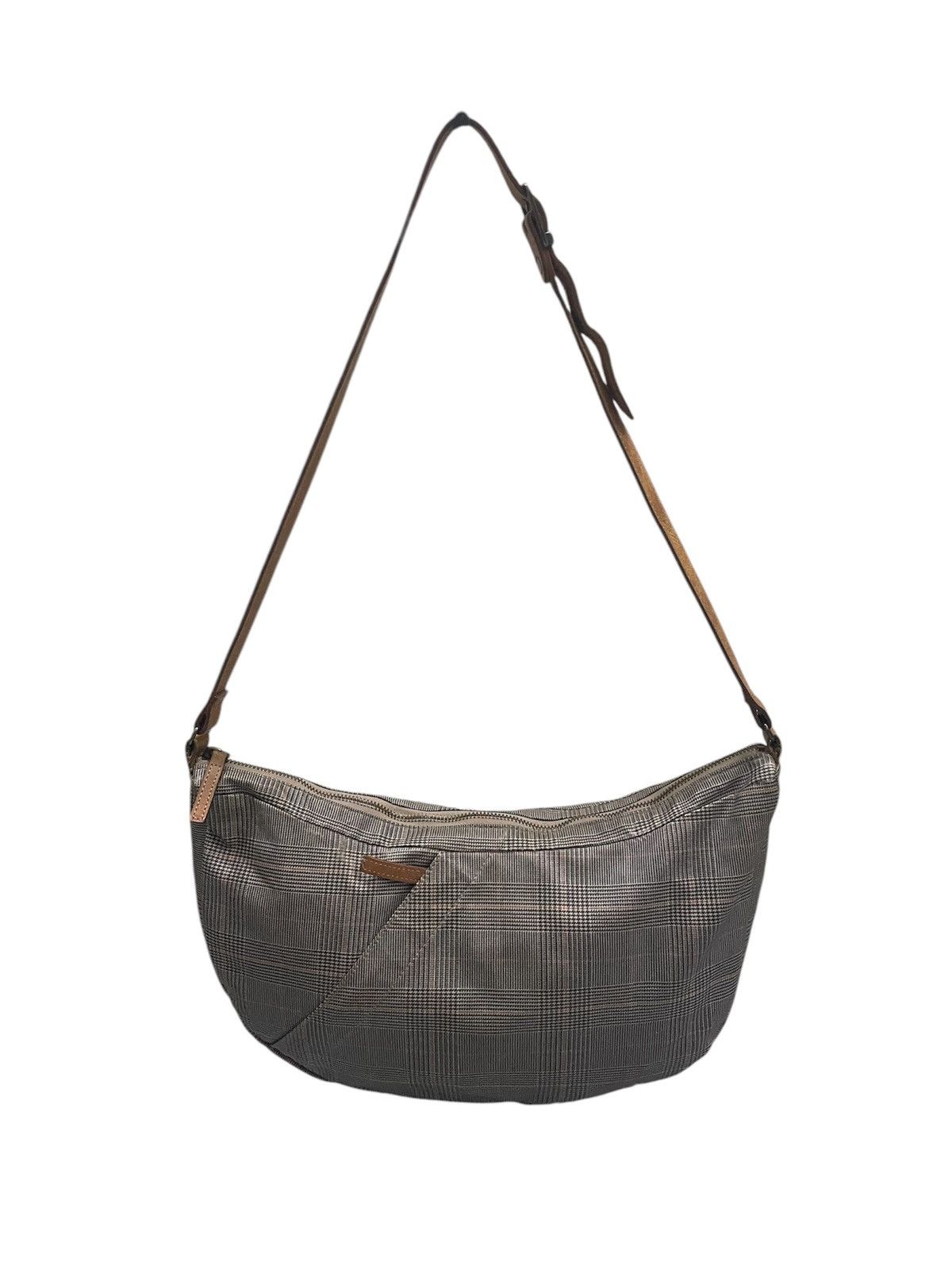 Tsumori Chisato Tsumori Chisato Banana Shoulder Bag - Houndstooth Plaid Size ONE SIZE - 1 Thumbnail