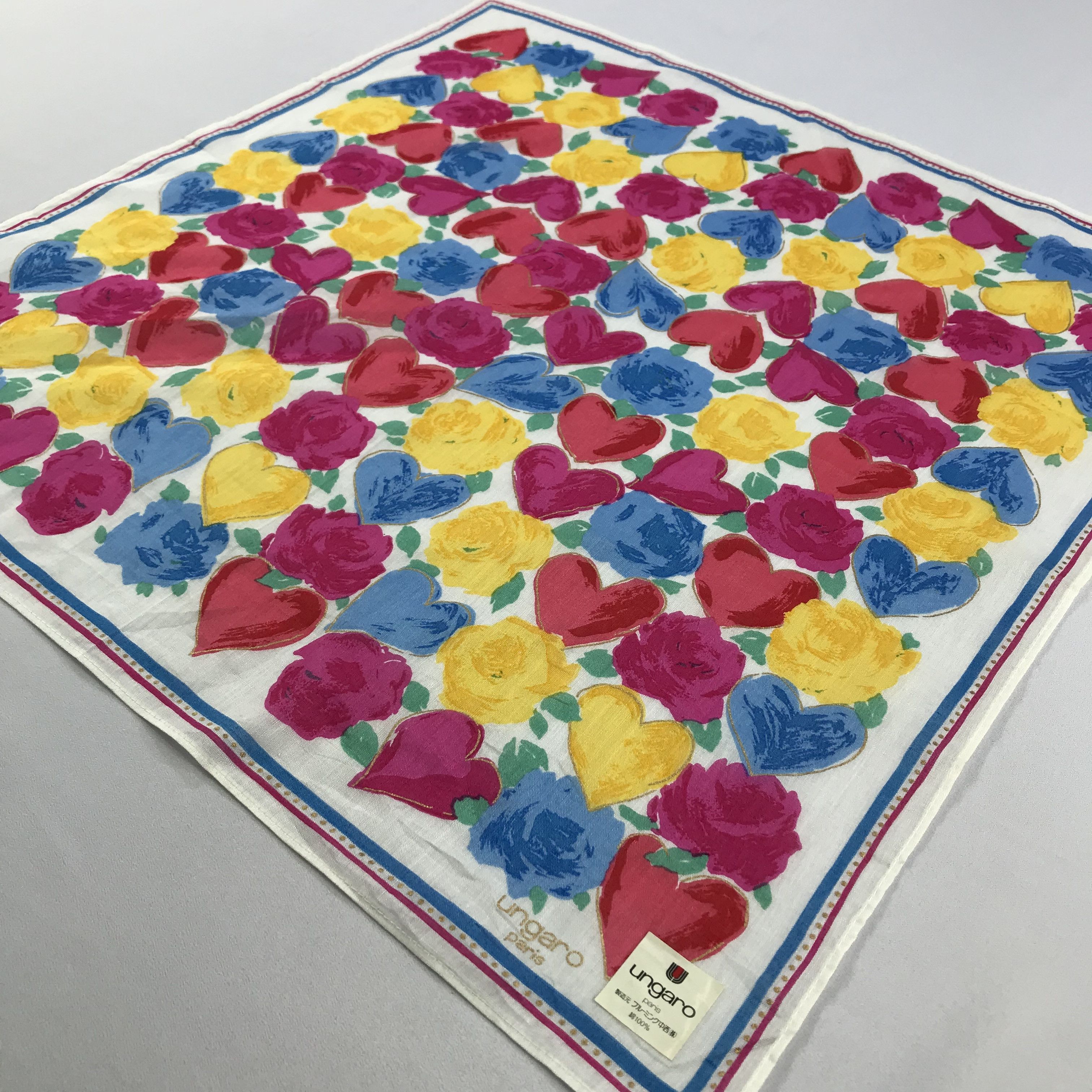 Emanuel Ungaro × Vintage Engaro Bandana / Handkerchief / Neckerchief - S2664 Size ONE SIZE - 2 Thumbnail