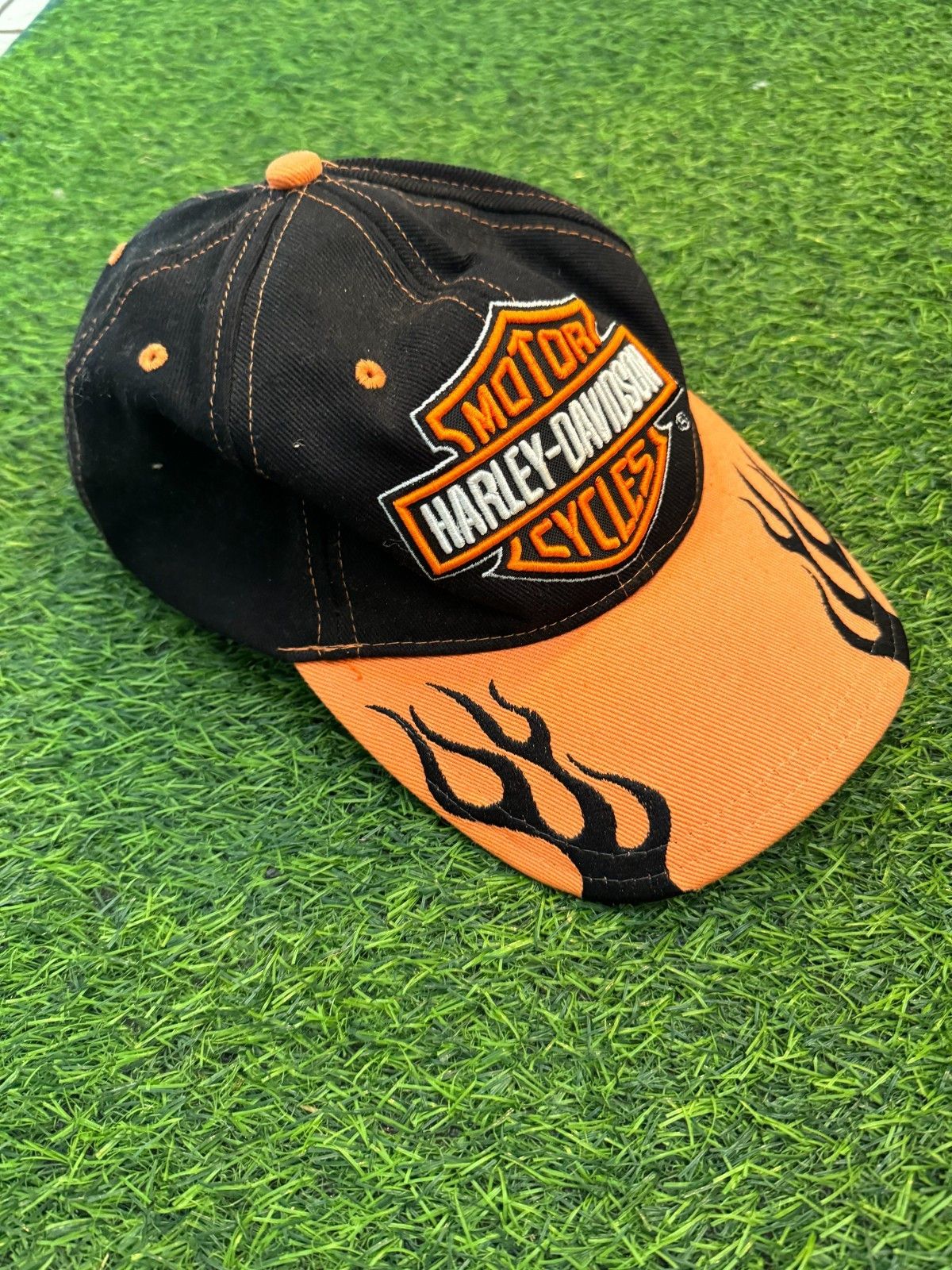 Harley Davidson Harley-Davidson Flame Logo Snapback Hat Size ONE SIZE - 1 Thumbnail