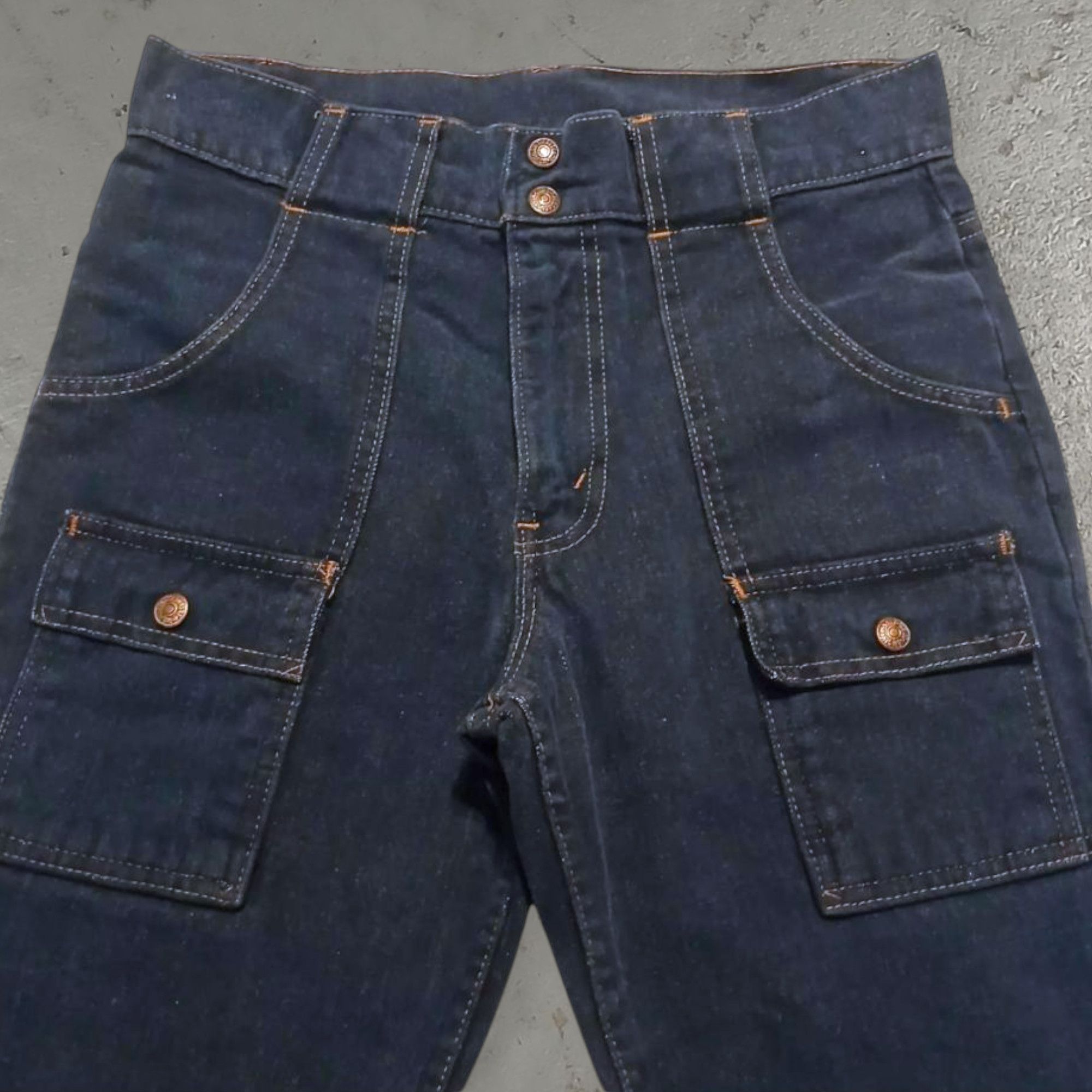 Levi's × Vintage 1975 Levi's Orange Tab Bell Bottom Bush Pants Jeans 30x29 Size 30" / US 8 / IT 44 - 4 Thumbnail