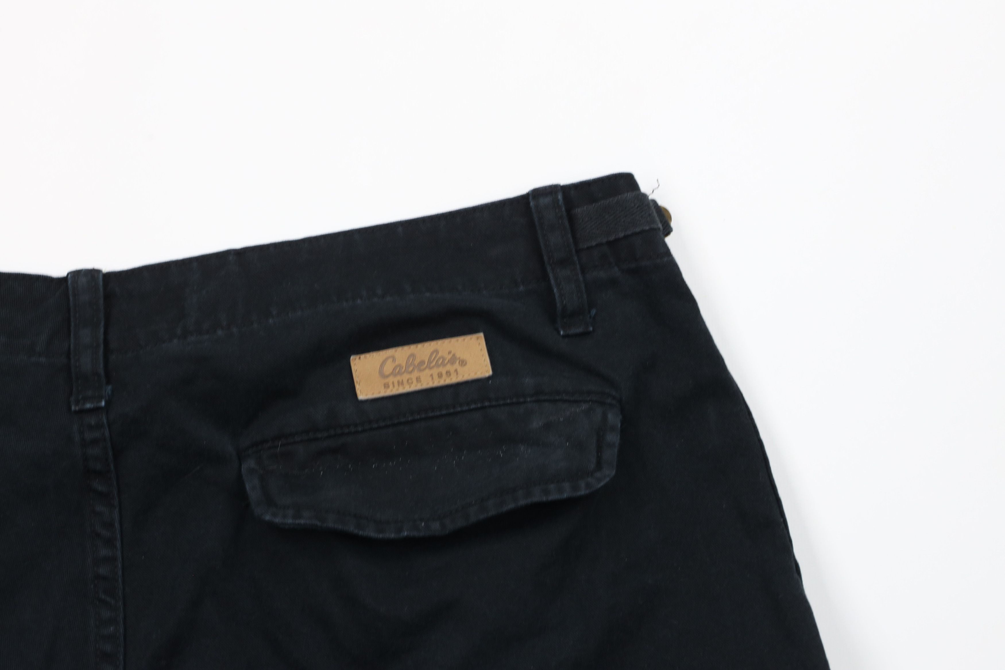 Cabelas × Vintage Vintage Cabelas Heavyweight Surplus Cargo Shorts Black Size US 38 / EU 54 - 11 Thumbnail