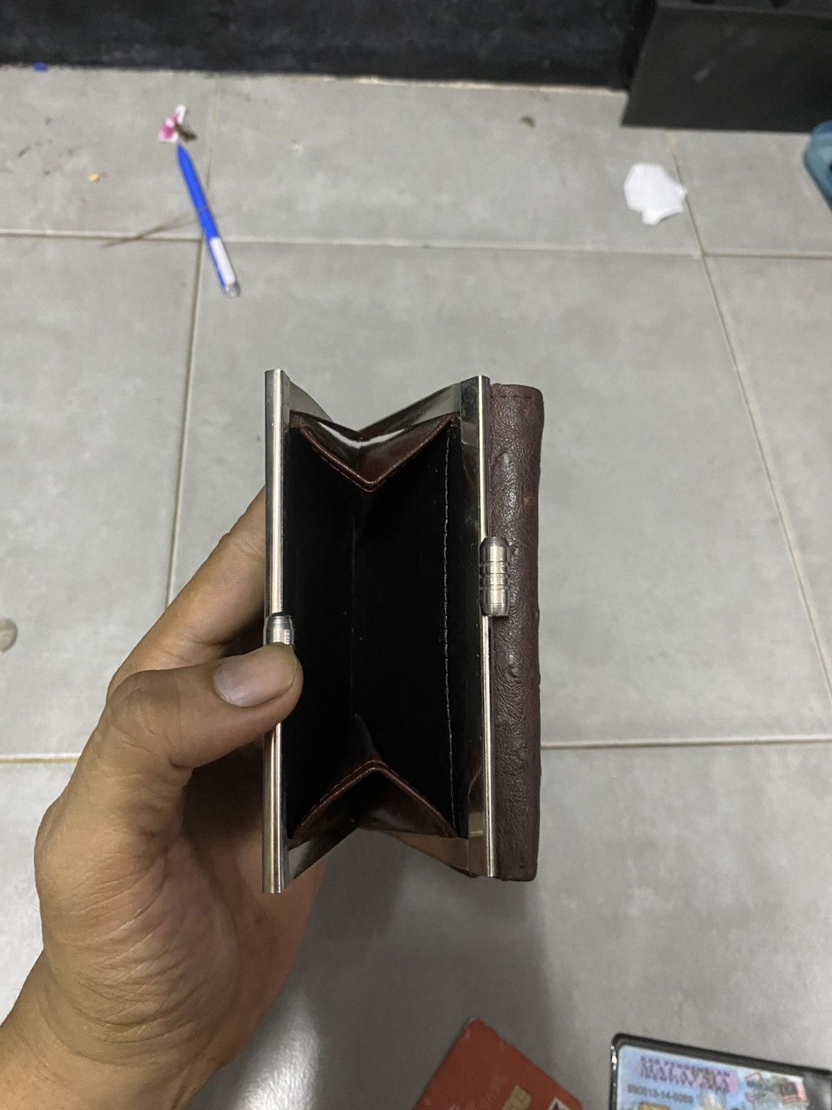 Leather × Vintage Leather Wallet Montino Size ONE SIZE - 8 Thumbnail