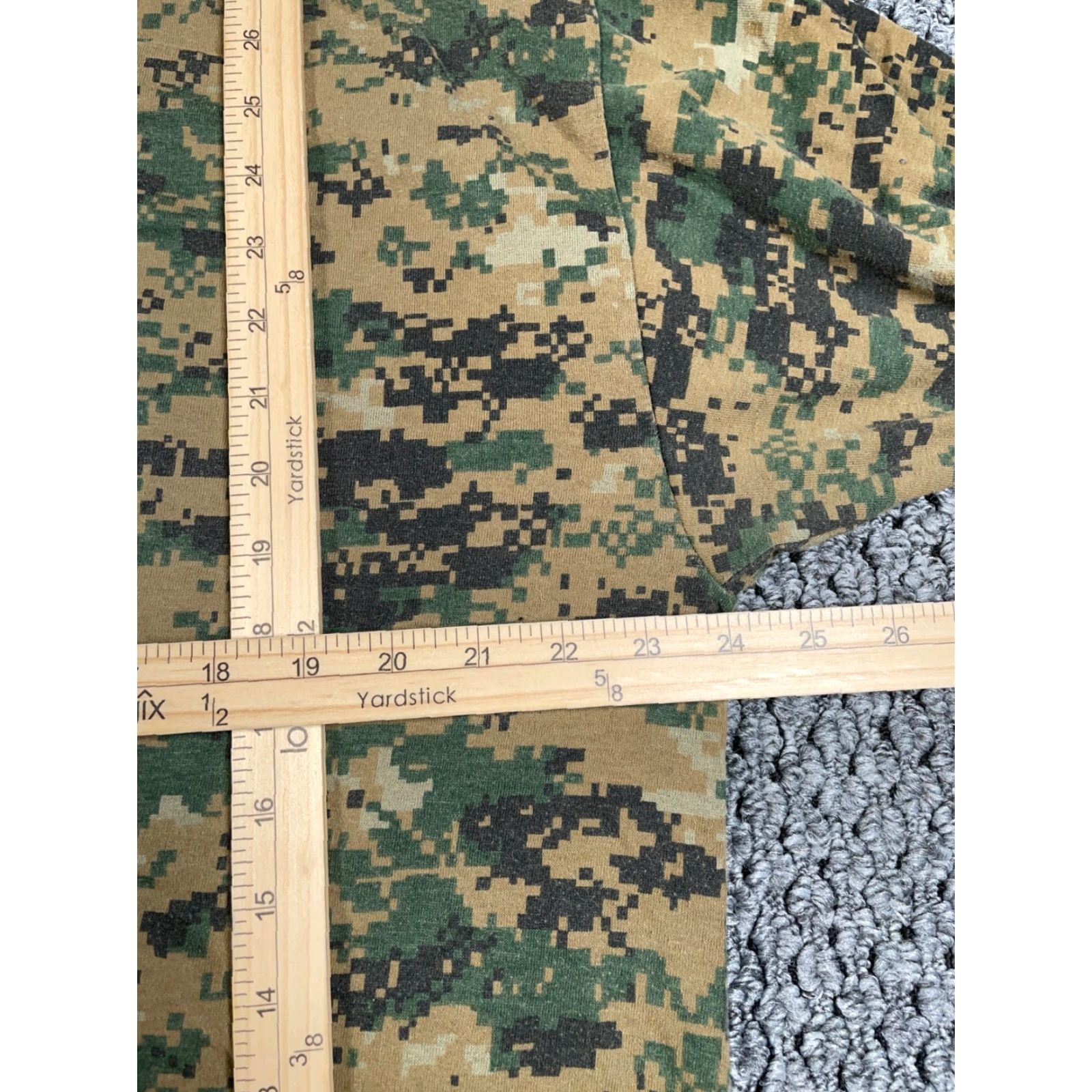 Vintage VINTAGE Digital Camouflage Shirt Adult 2XL Brown Green Camo 80s Military Mens Size US XXL / EU 58 / 5 - 6 Thumbnail