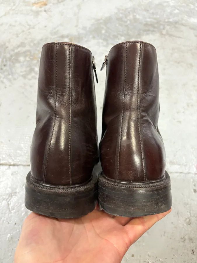 Prada Prada Brown Classy Leather Chelsea Boots Size US 8 / EU 41 - 7 Thumbnail