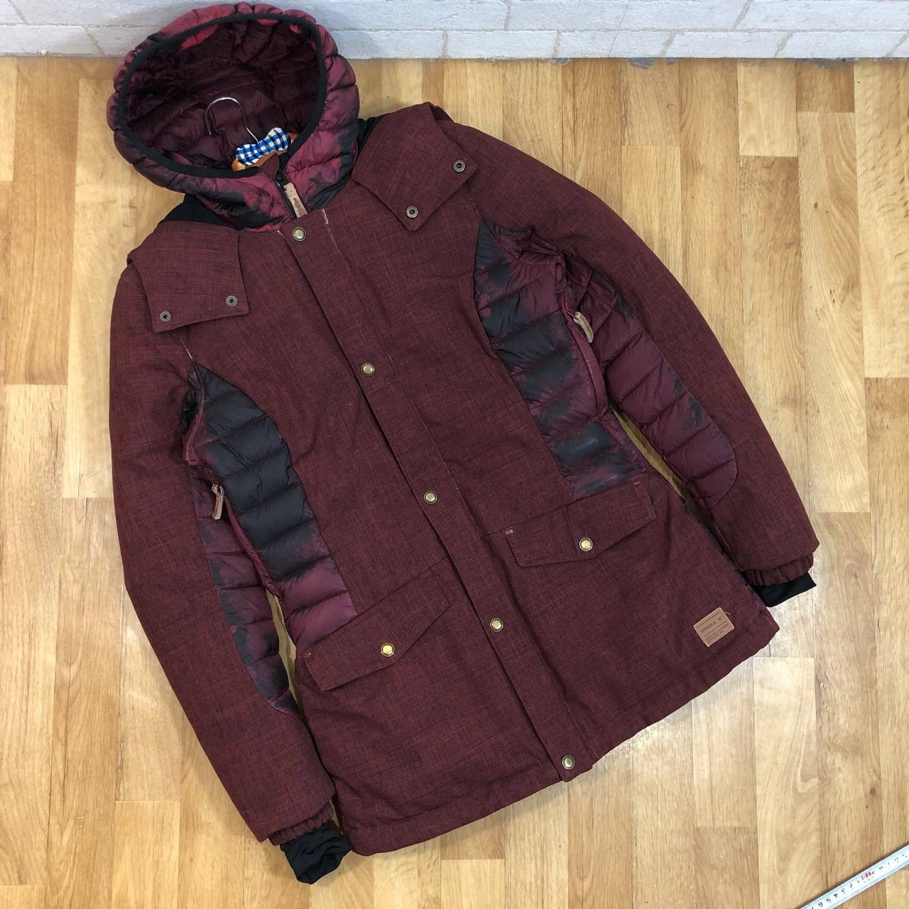 image of Avant Garde x Vintage German Military Heavyweight Horsehide Officers Greatcoat in Red (Size Medium)