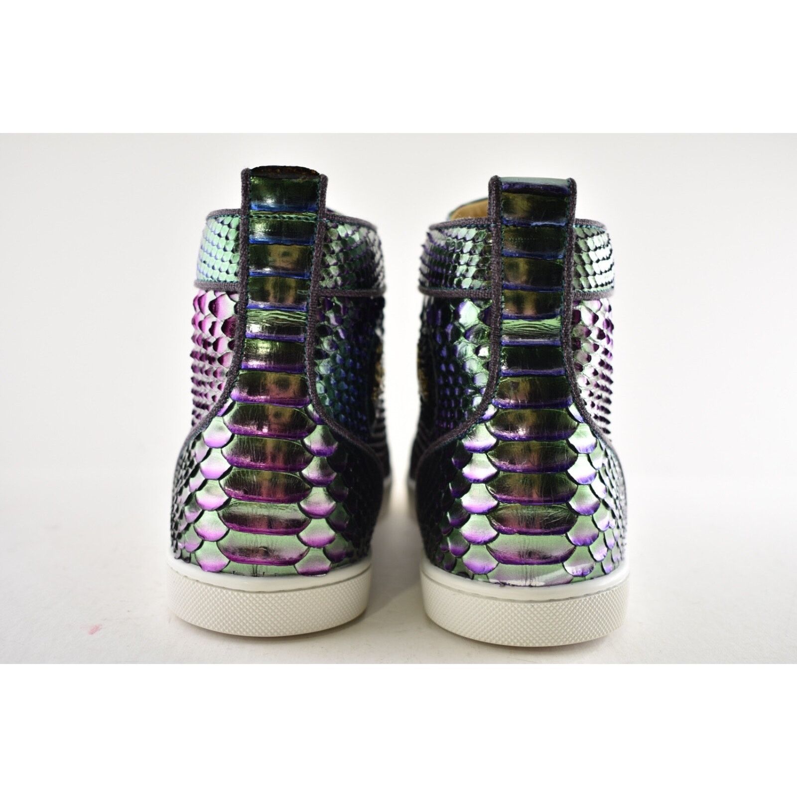 Christian Louboutin Bip Bip Orlato Flat Python Snakeskin High Top Sneaker 41 Size US 11 / IT 41 - 13 Thumbnail