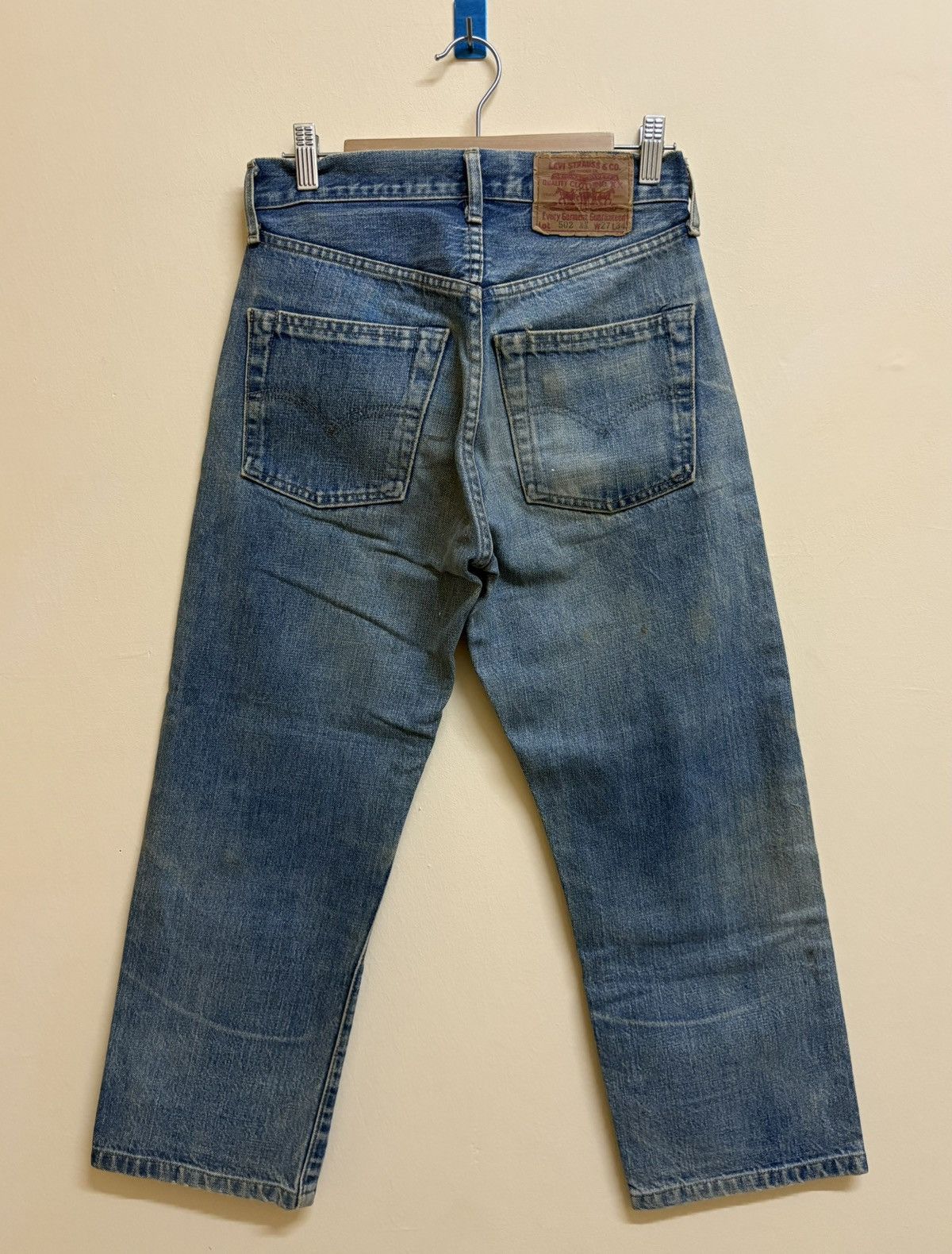 Levi's Vintage 90s Levis 502 XX J22 W27 L34 Selvedge Jeans Size US 27 - 1 Thumbnail